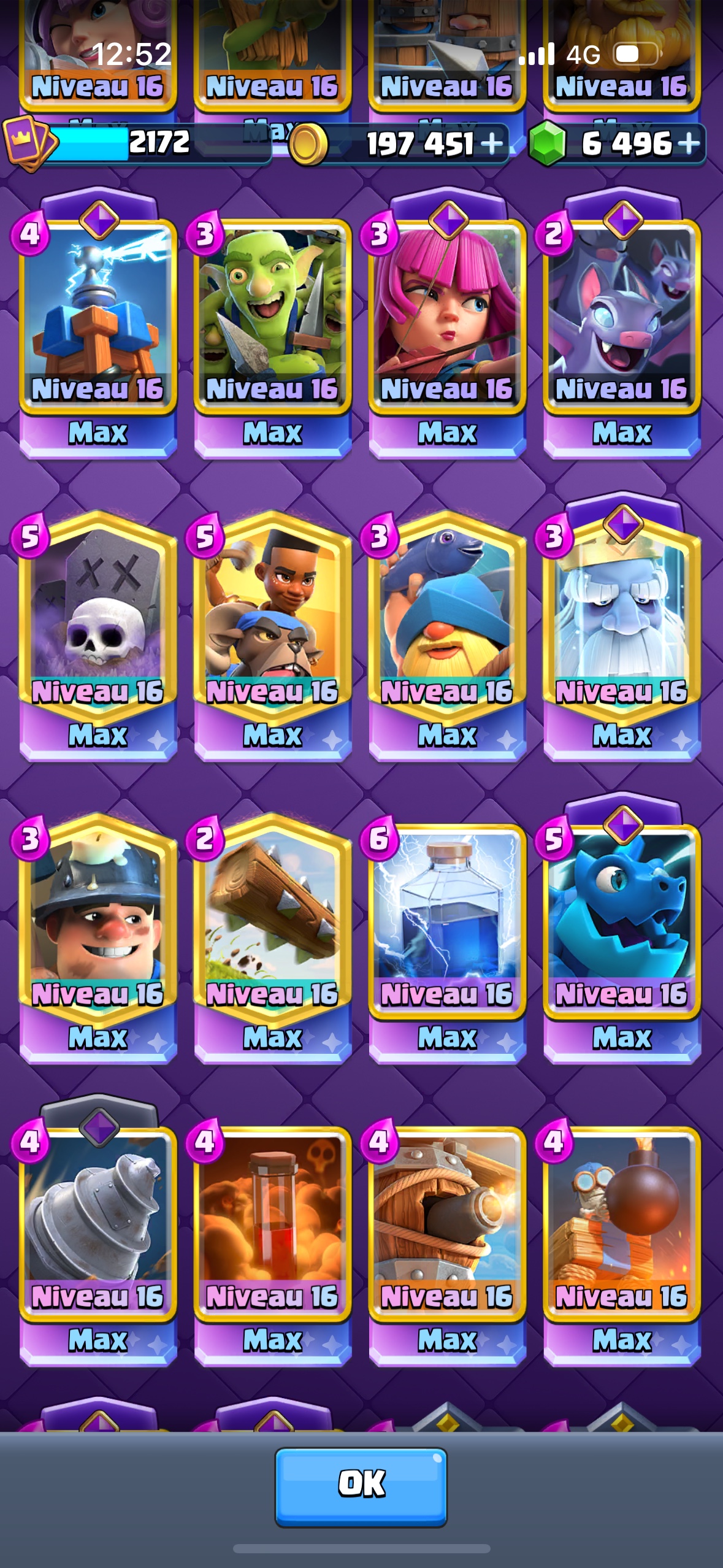King Tower 16  |71 Level 16 Cards | 35 Evolutions | 4600 Gems  - Image 3