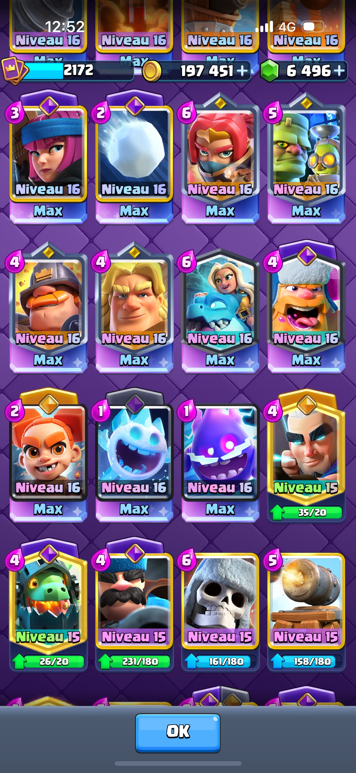 King Tower 16  |71 Level 16 Cards | 35 Evolutions | 4600 Gems  - Image 4