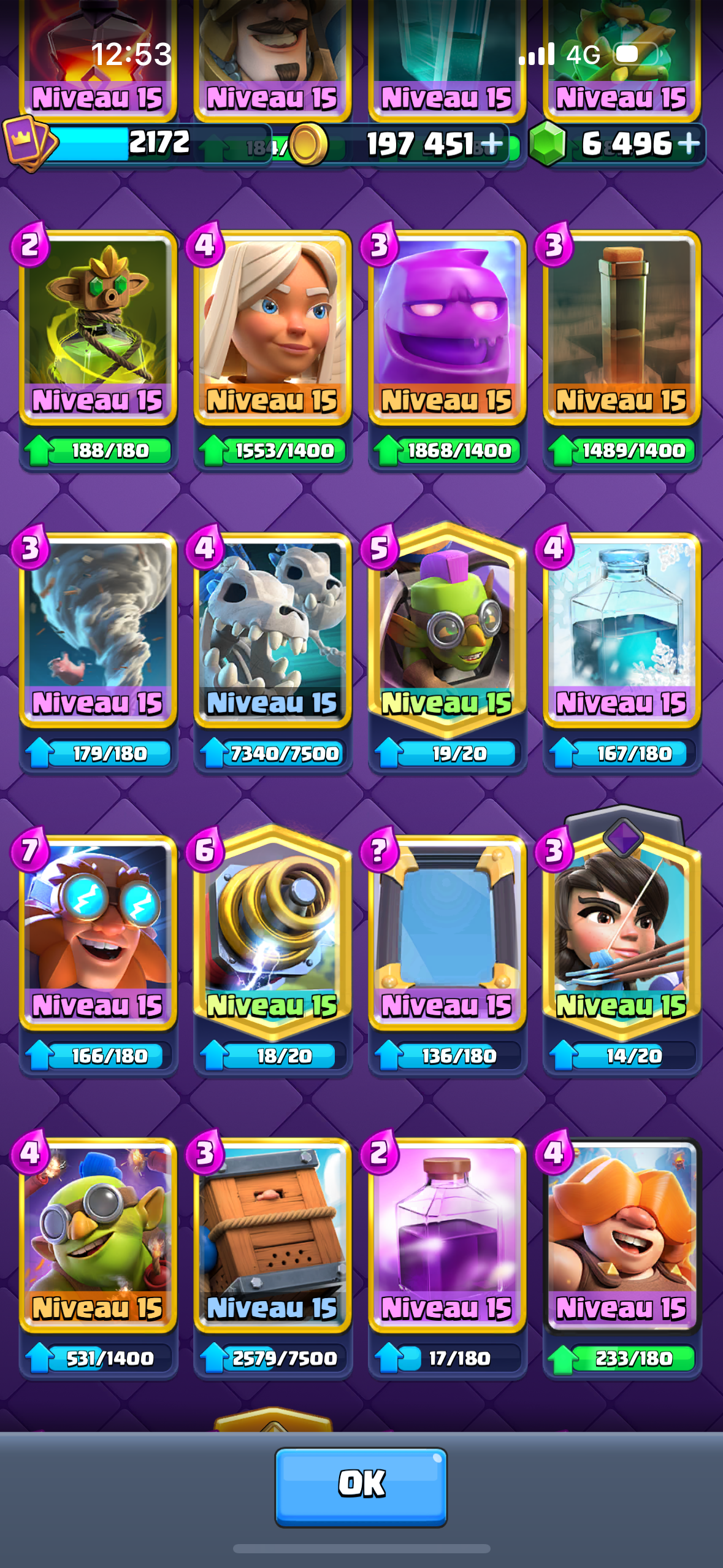 King Tower 16  |71 Level 16 Cards | 35 Evolutions | 4600 Gems  - Image 6