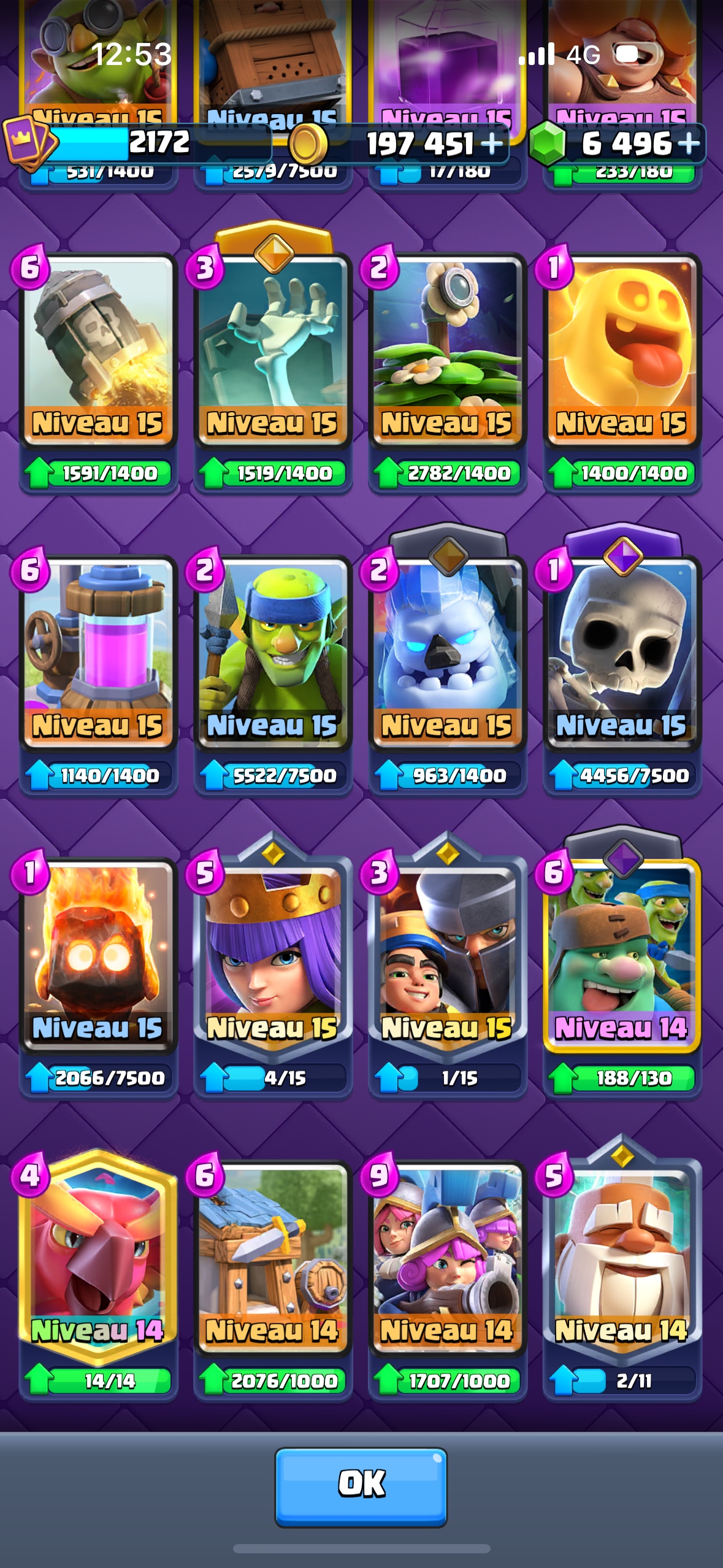 King Tower 16  |71 Level 16 Cards | 35 Evolutions | 4600 Gems  - Image 7