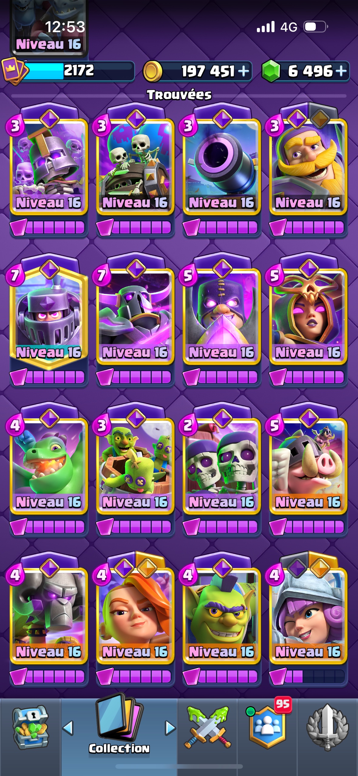King Tower 16  |71 Level 16 Cards | 35 Evolutions | 4600 Gems  - Image 9