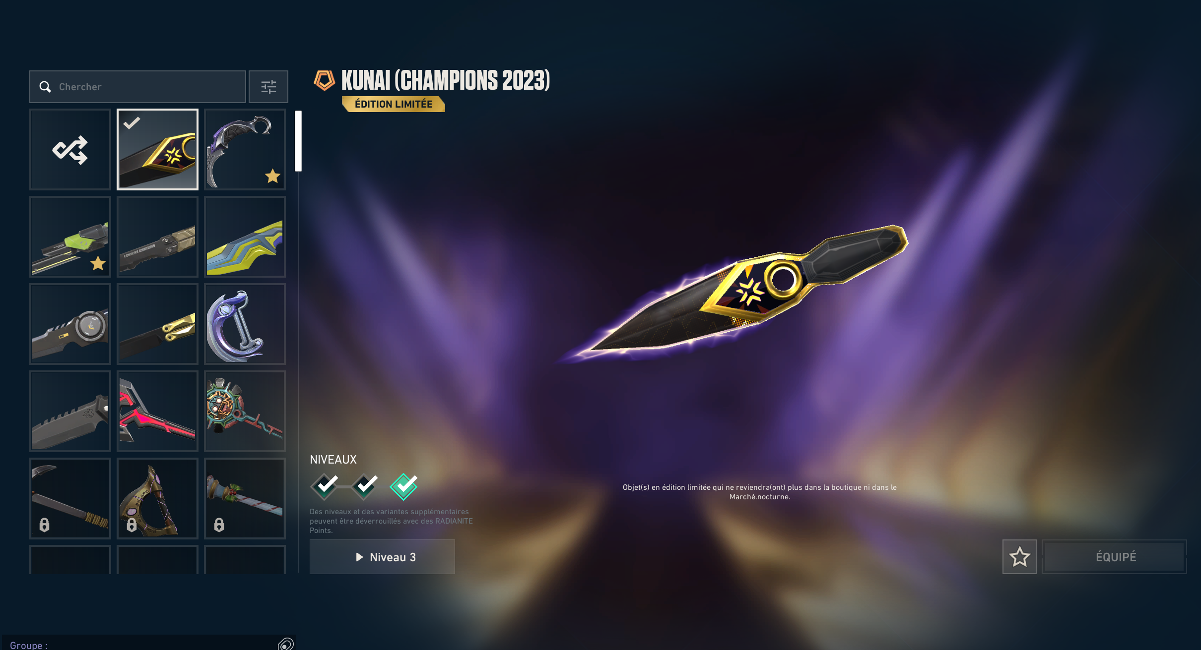 PC | 2023-2022 Bundle | RGX 11x Pro Blade | Diamond Peak | Champions 2022 Butterfly Knife | Champions 2023 Kunai | Champions 2022 Phantom | Full Email - Image 4
