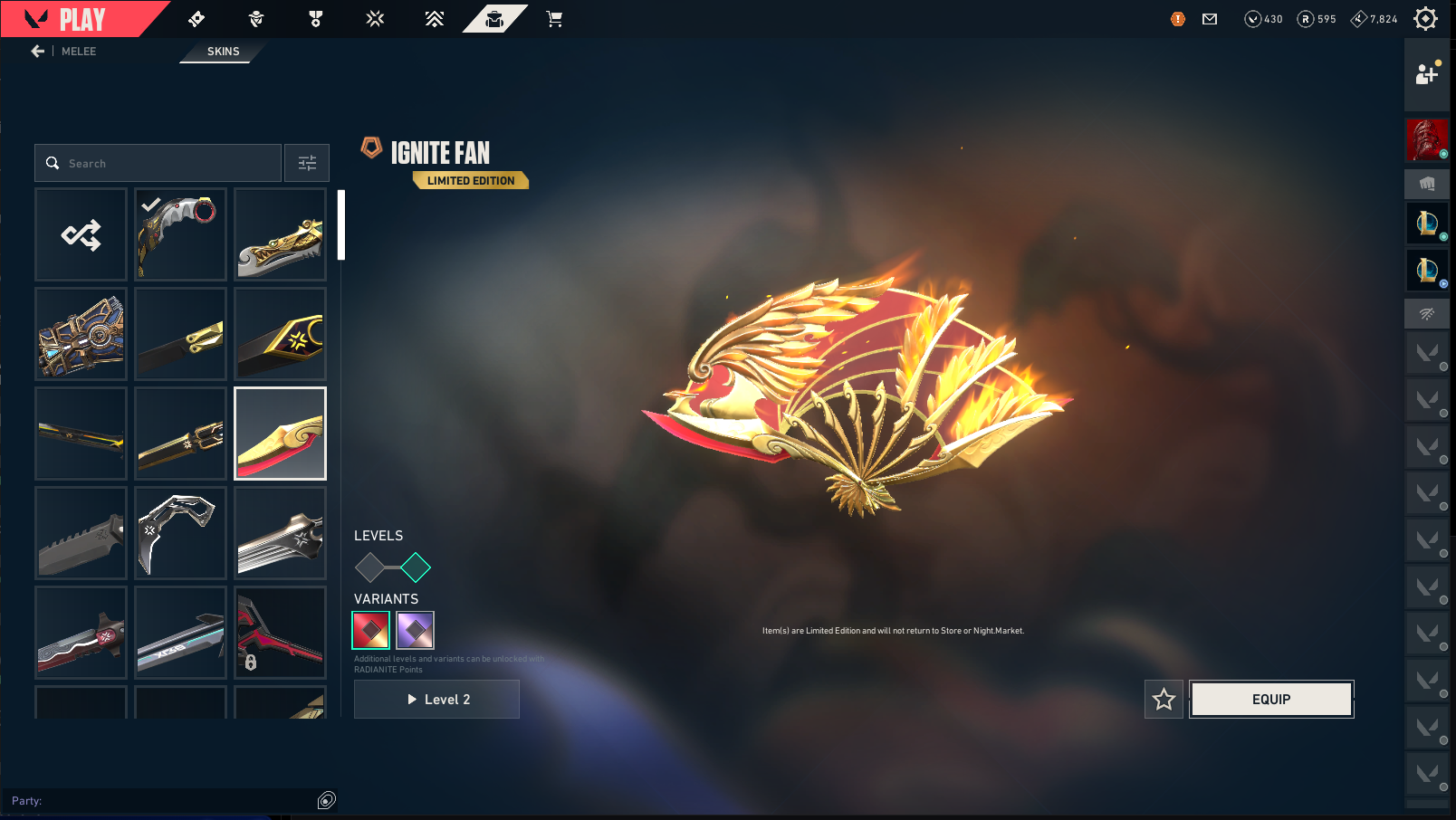 ULTIMATE VALORANT LEGACY ACCOUNT | ALL CHAMPIONS 2021–2026 | BOTH ARCANE SETS | IGNITE FAN | VCT EXCLUSIVES | IMMORTAL PEAK - Image 4
