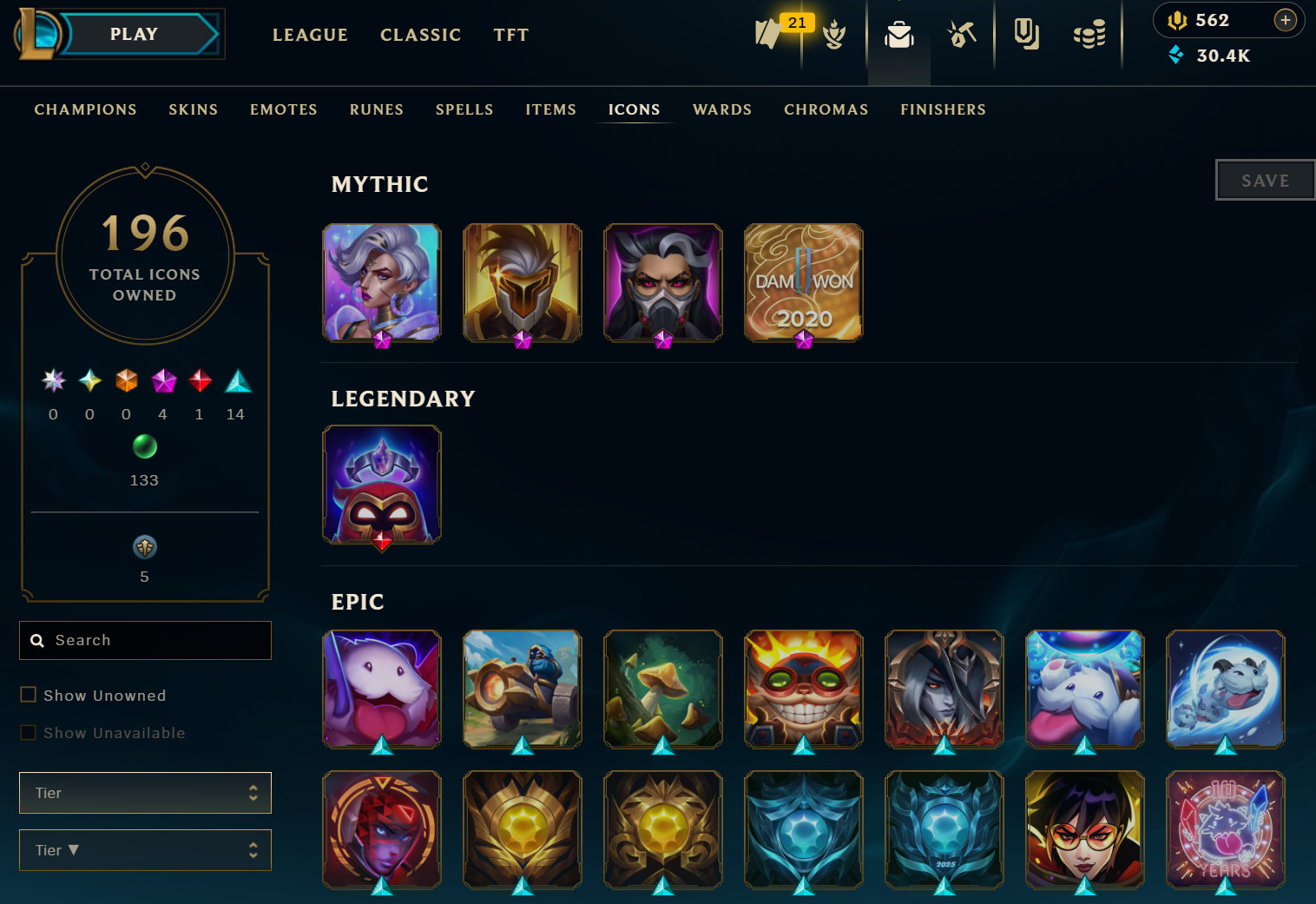 Platinum Peak | 170 Champions | 240 Skins | 26 Legendary Skins - Image 7