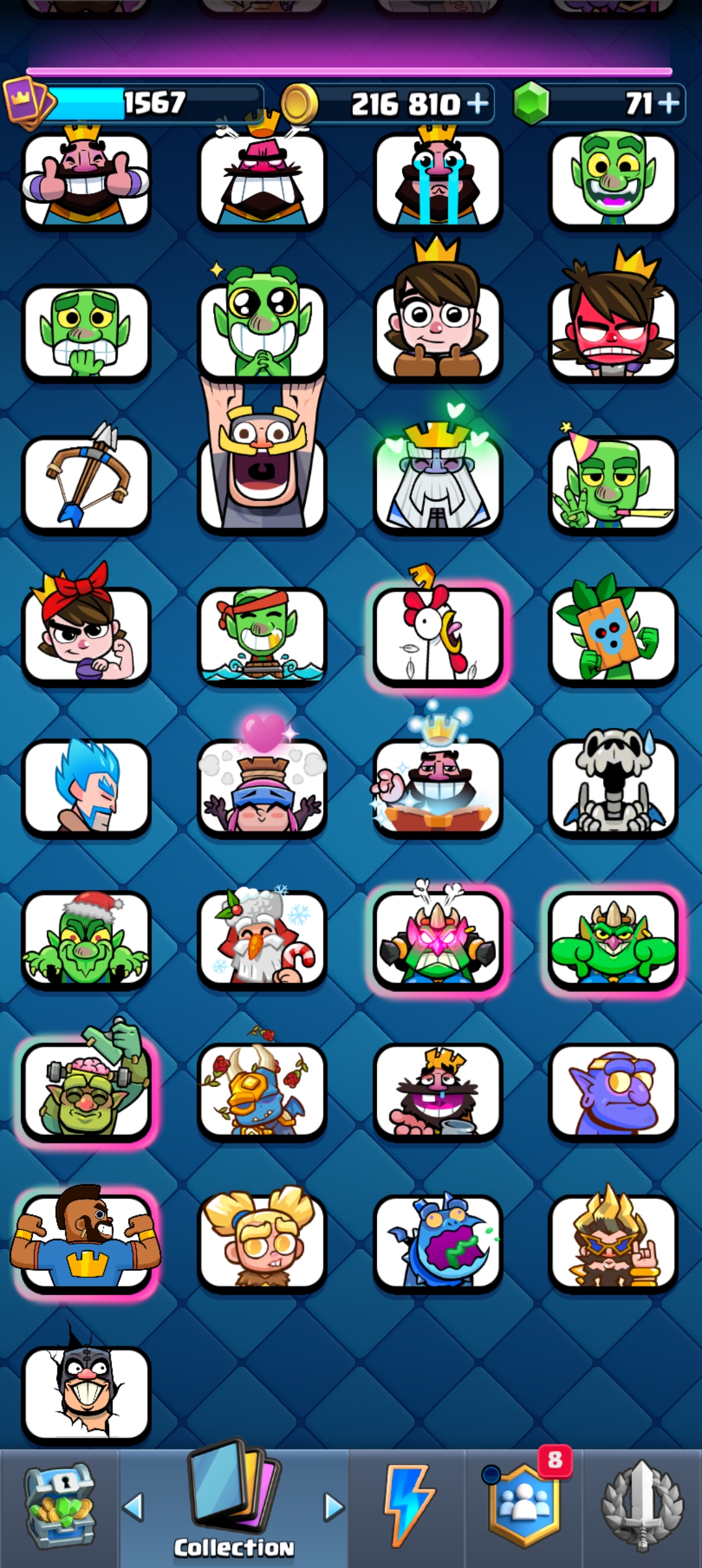 KT 14 | 11400 Trophies | 2 Level 16 Cards | 11 Evolutions | 71 Gems - Image 8