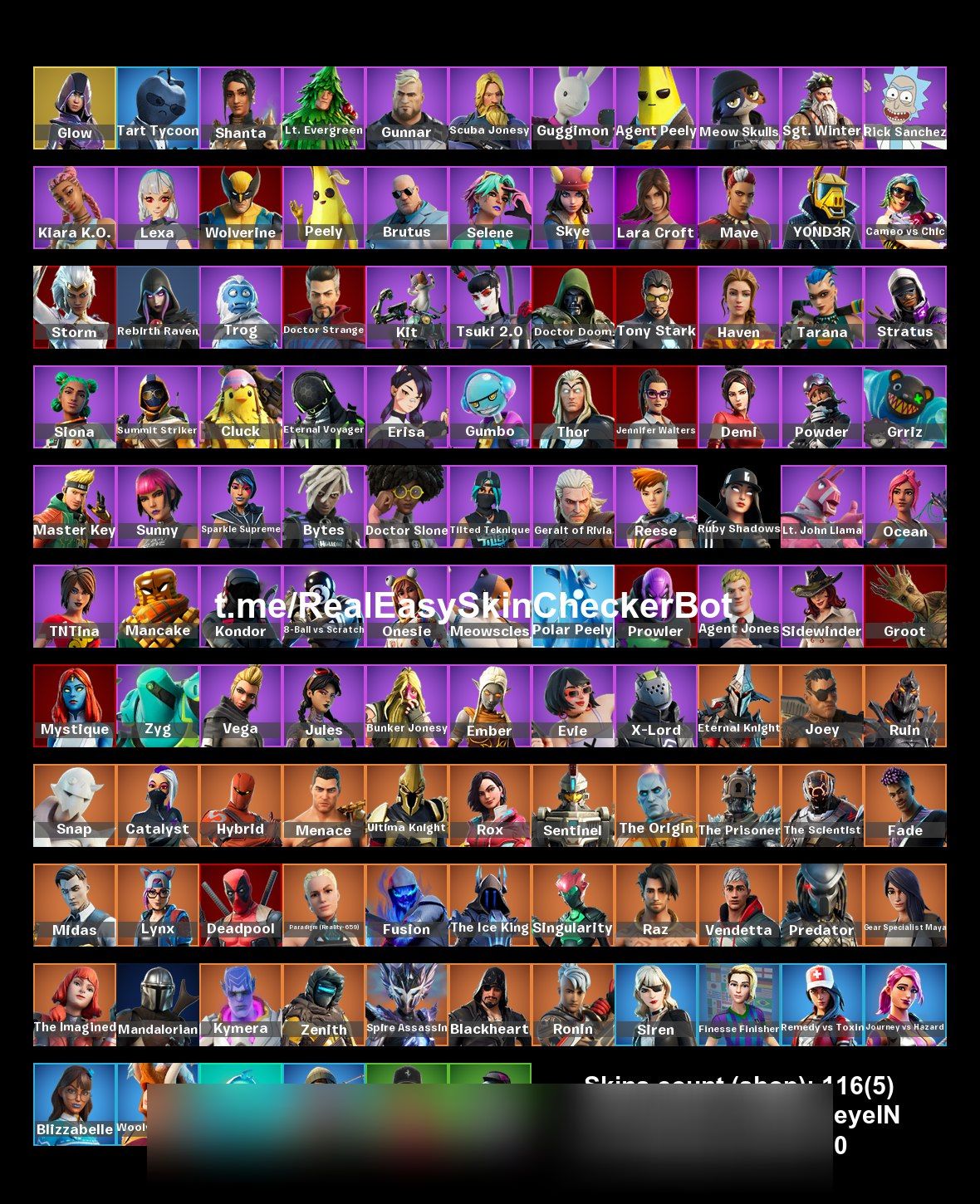 Mystique | Glow | 116 Skins | Full Email - Image 3