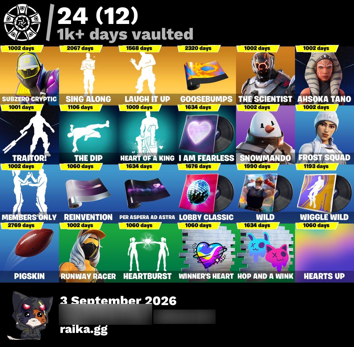 Rose Team Leader | Dark Vertex | 289 Skins | Chapter 1 Season 7 | Level 4173 | Full Email - Image 17