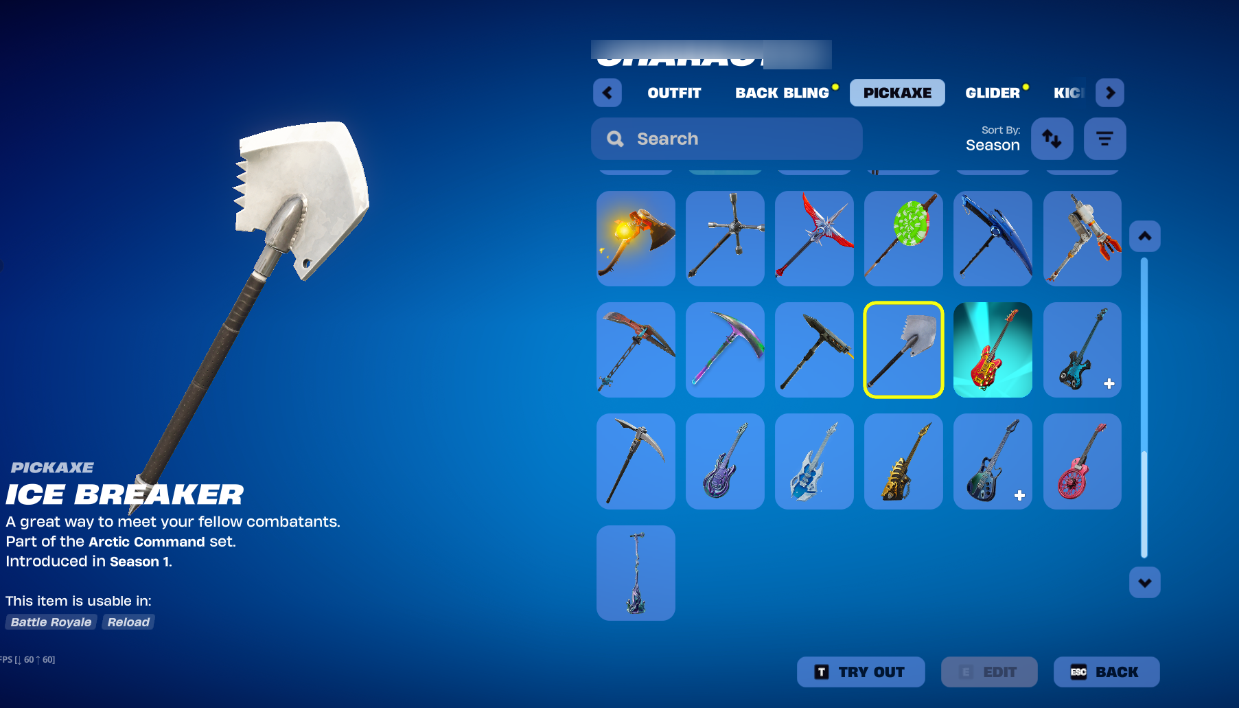 Nog Ops | Reaper | Dark Voyager | Ice King | 44 Skins | Chapter 1 Season 3 | Level 1331 - Image 7