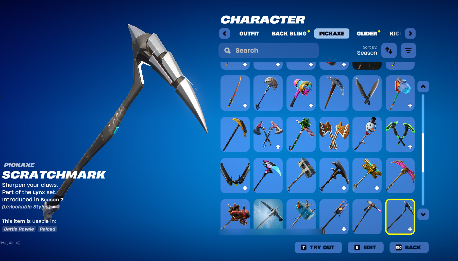 Nog Ops | Reaper | Dark Voyager | Ice King | 44 Skins | Chapter 1 Season 3 | Level 1331 - Image 8