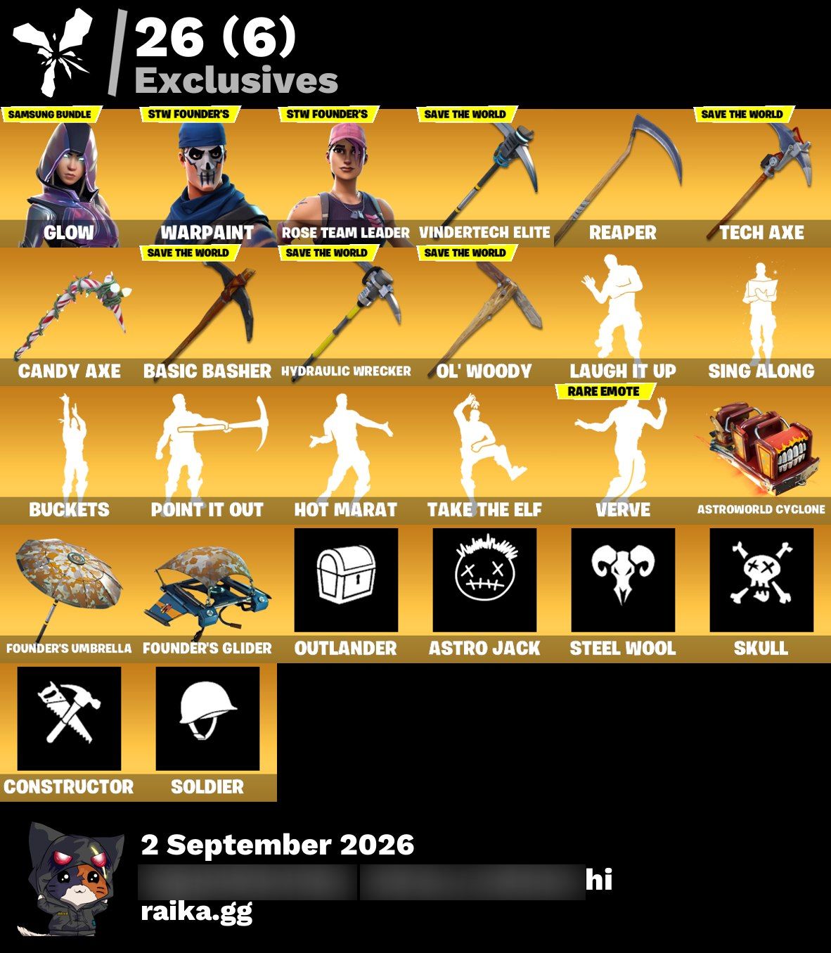 Fusion | Glow | Dire | Sentinel | 113 Skins | Season 5 | Level 1000 | Full Email - Image 3