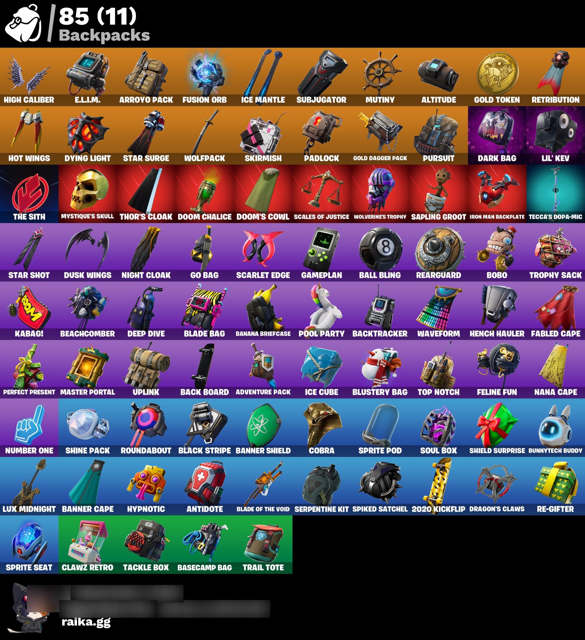 Fusion | Glow | Dire | Sentinel | 113 Skins | Season 5 | Level 1000 | Full Email - Image 4