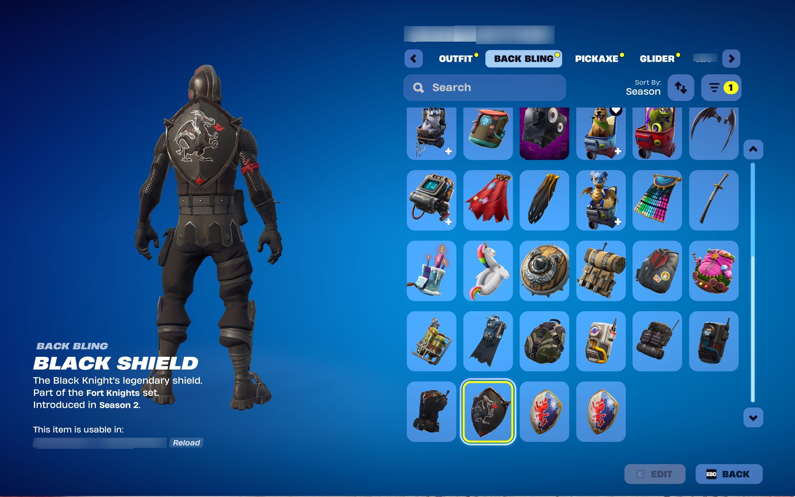 Black Knight | The Reaper | Dark Voyager | Carbide | Omega | 40 Skins | Season 2 | Level 602 - Image 3