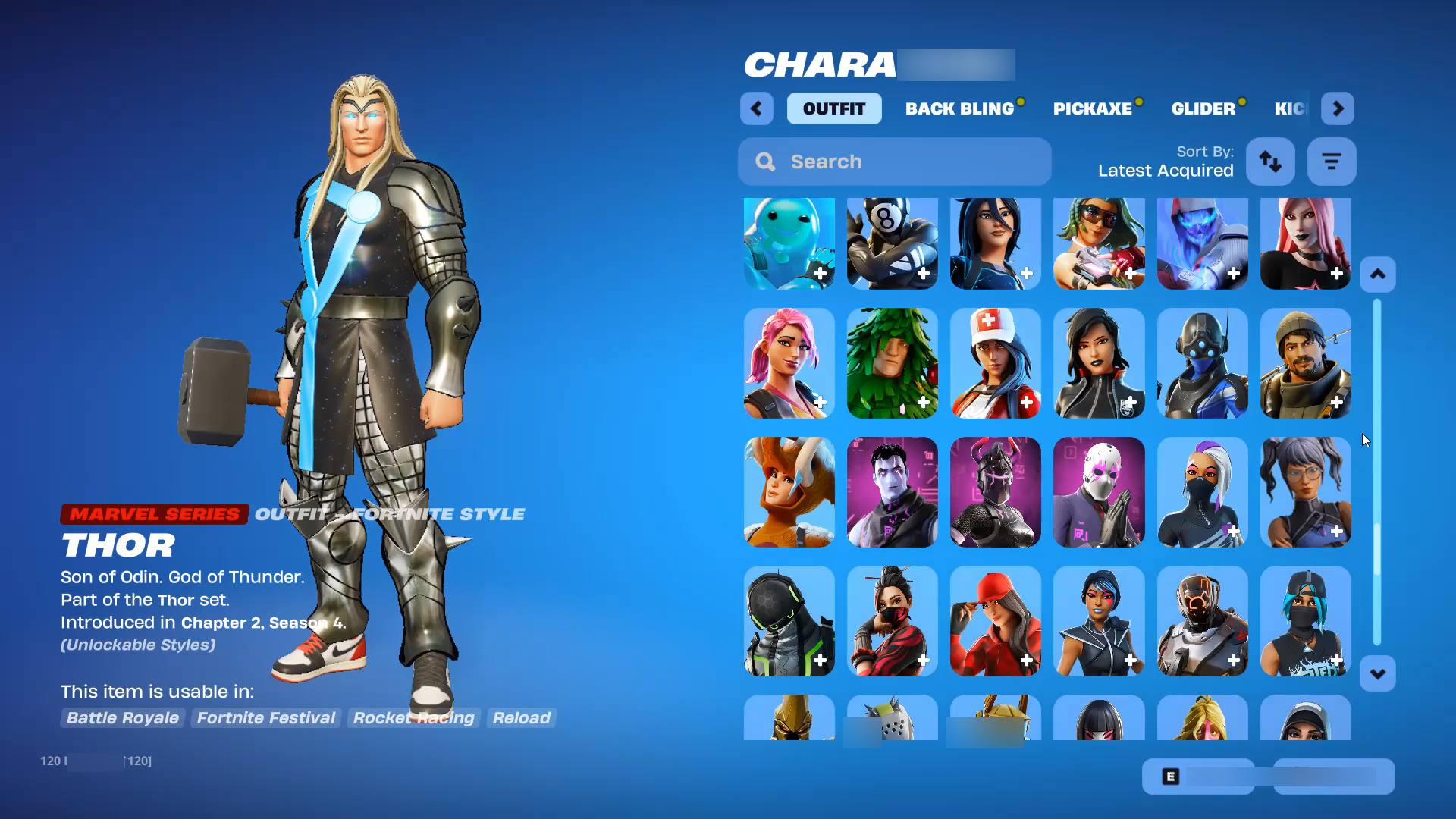 Thor | Carnage | 268 Skins | Level 3457 | Full Email - Image 5