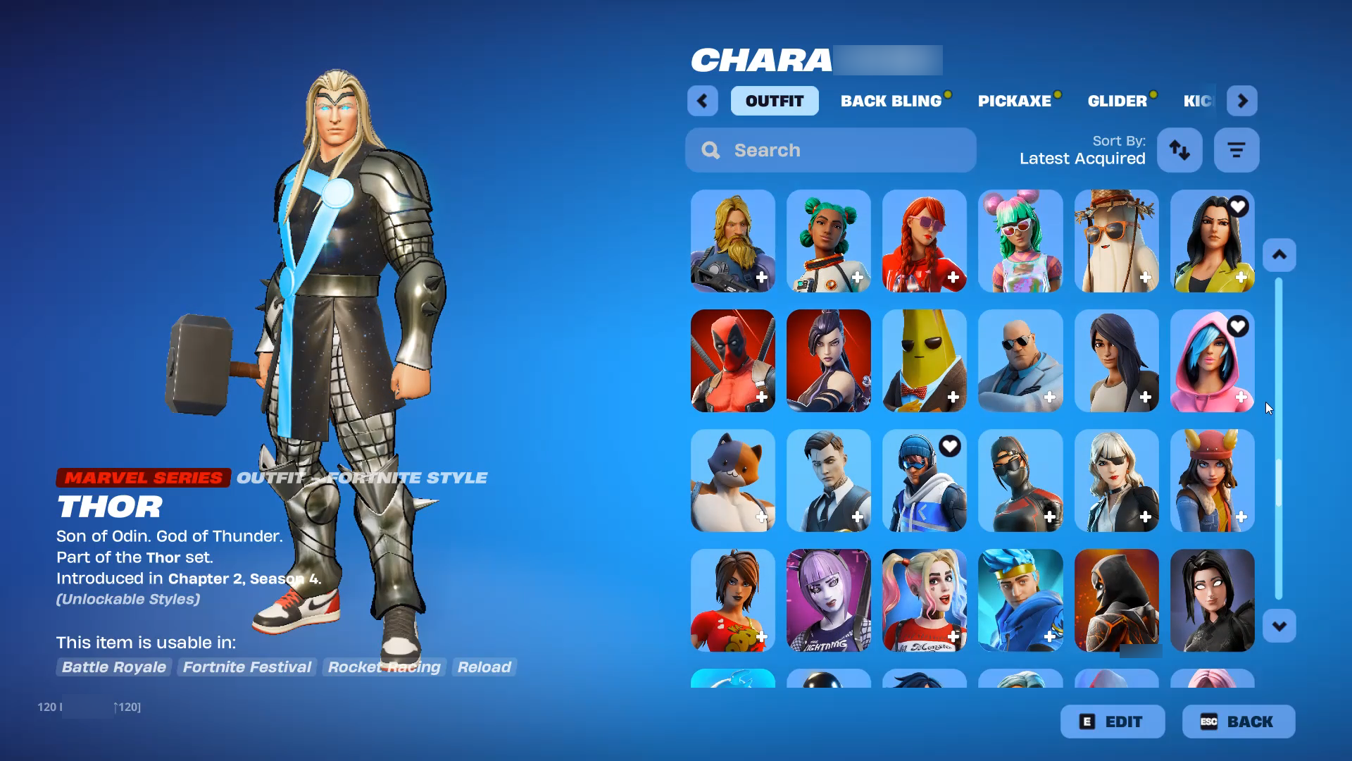 Thor | Carnage | 268 Skins | Level 3457 | Full Email - Image 6