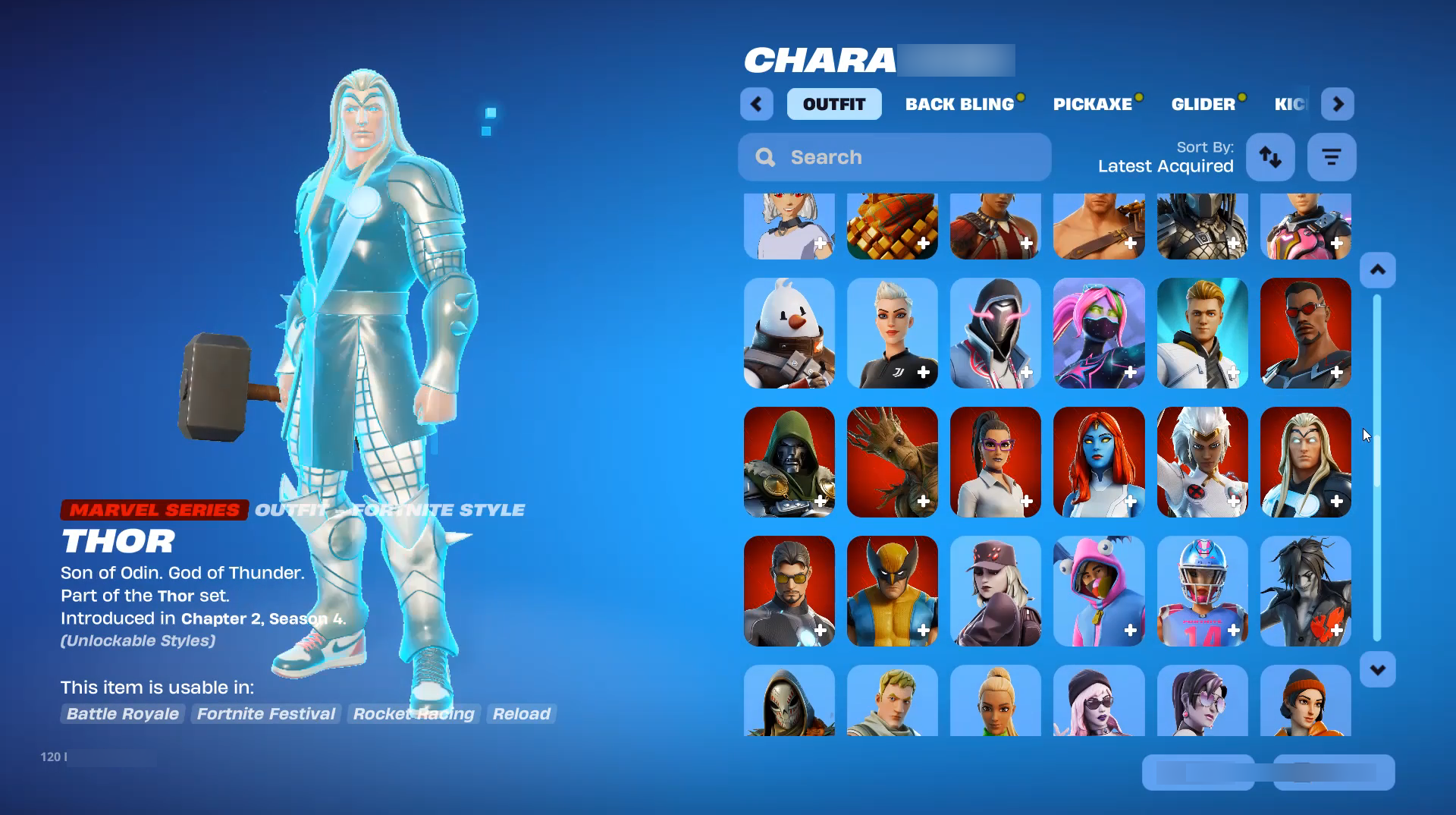 Thor | Carnage | 268 Skins | Level 3457 | Full Email - Image 8