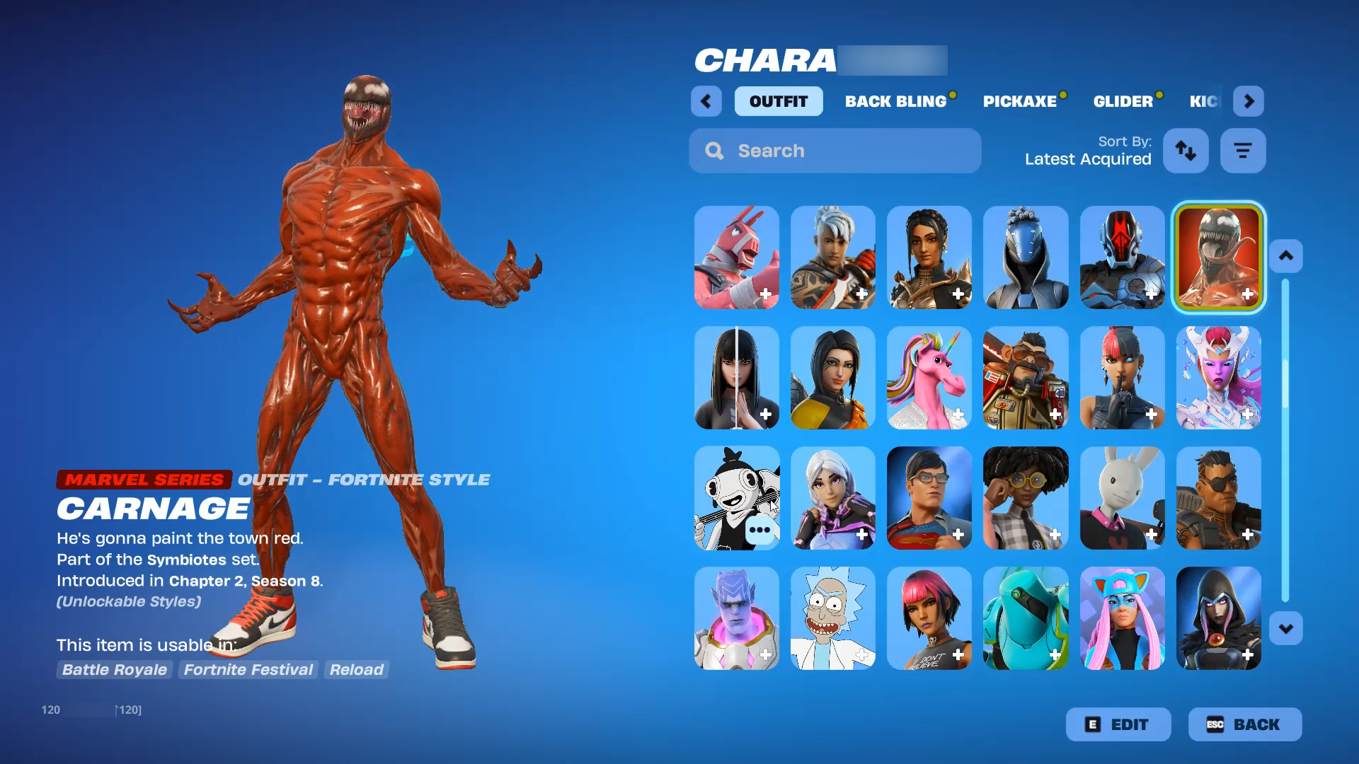 Thor | Carnage | 268 Skins | Level 3457 | Full Email - Image 10