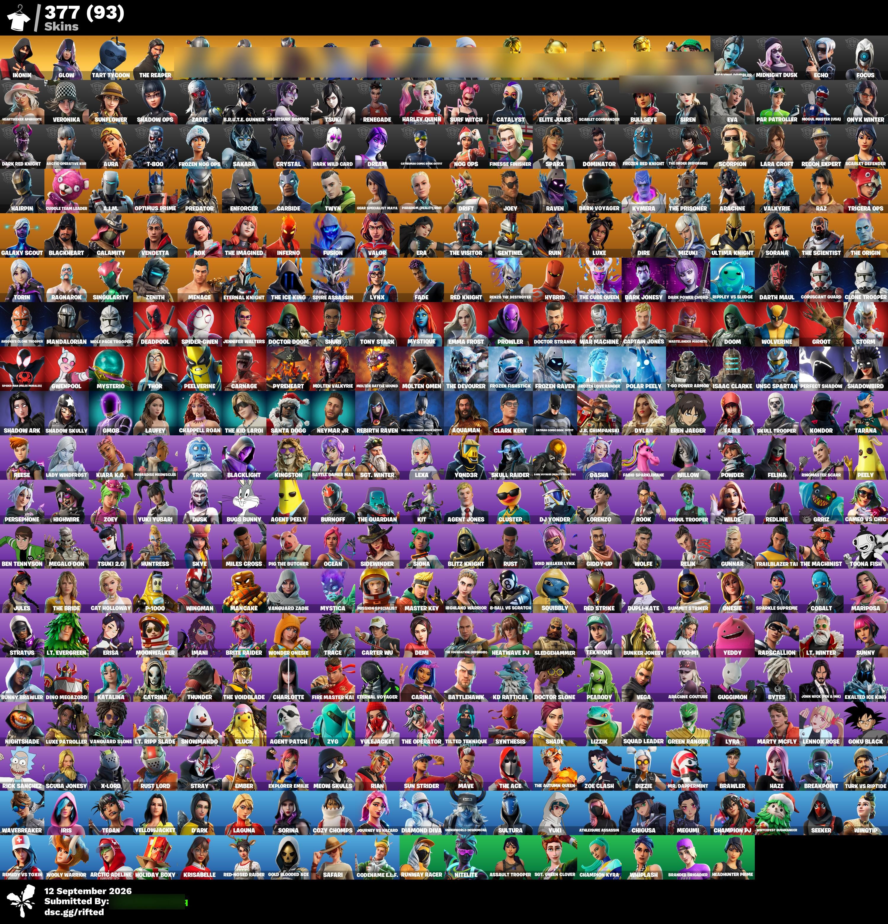 IKONIK | Glow | Tart Tycoon | Reaper | Stacked Account | 377 Skins | Season 3 | Level 7419 | Full Email - Image 6