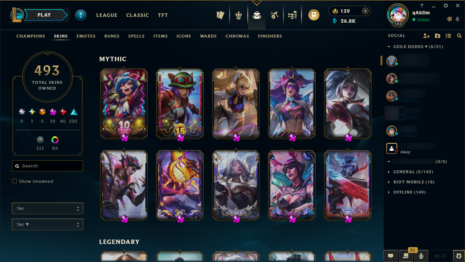Gold IV | Riot Girl Tristana | Riot Kayle | 173 Champions | 327 Skins - Image 7