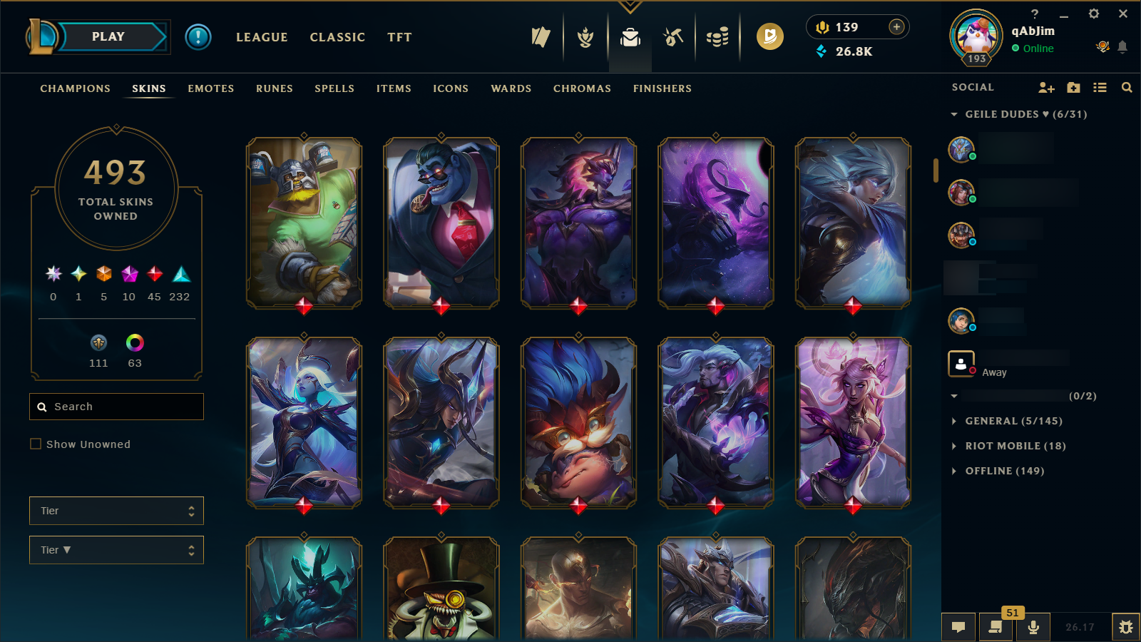 Gold IV | Riot Girl Tristana | Riot Kayle | 173 Champions | 327 Skins - Image 9