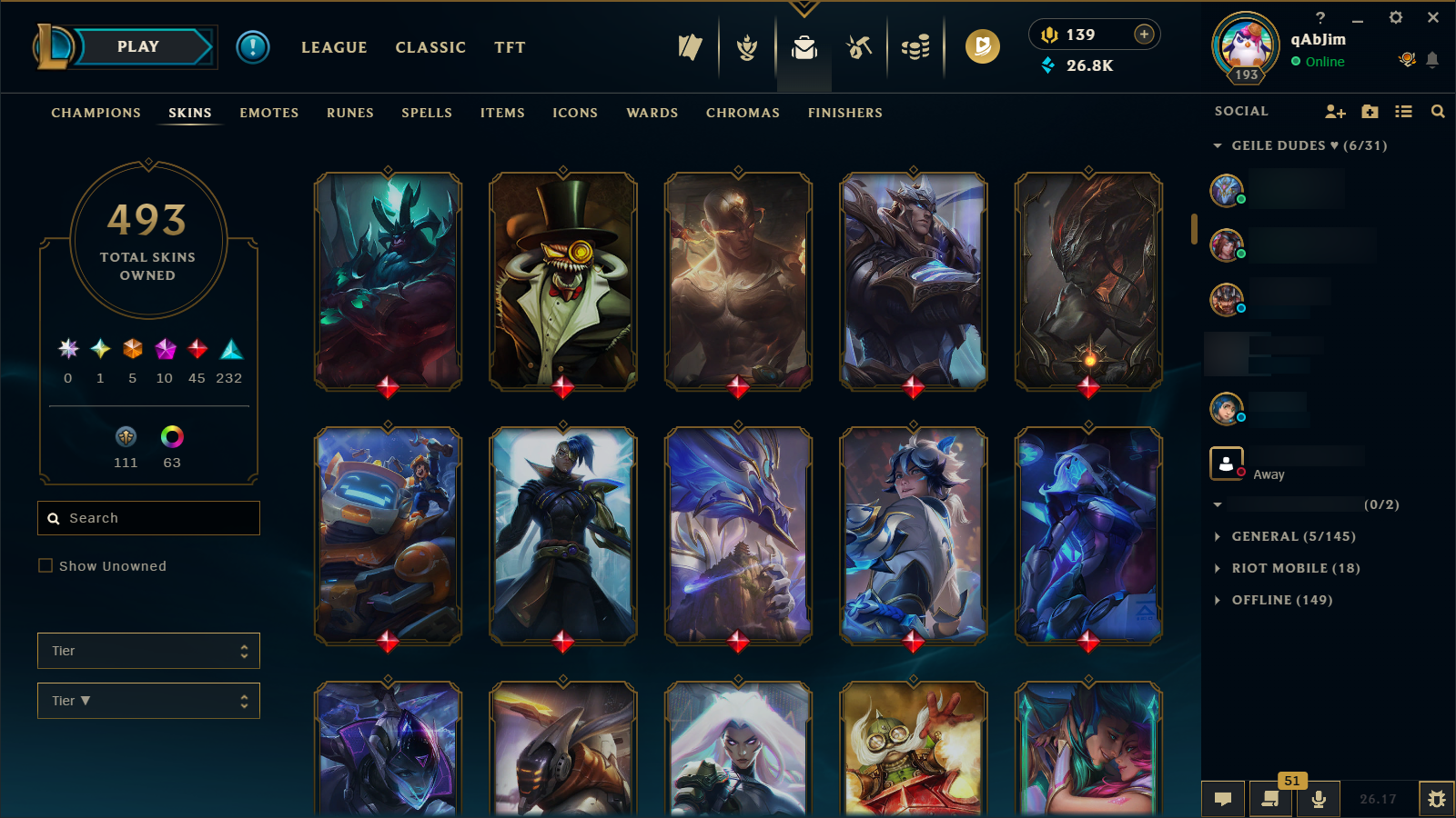 Gold IV | Riot Girl Tristana | Riot Kayle | 173 Champions | 327 Skins - Image 10