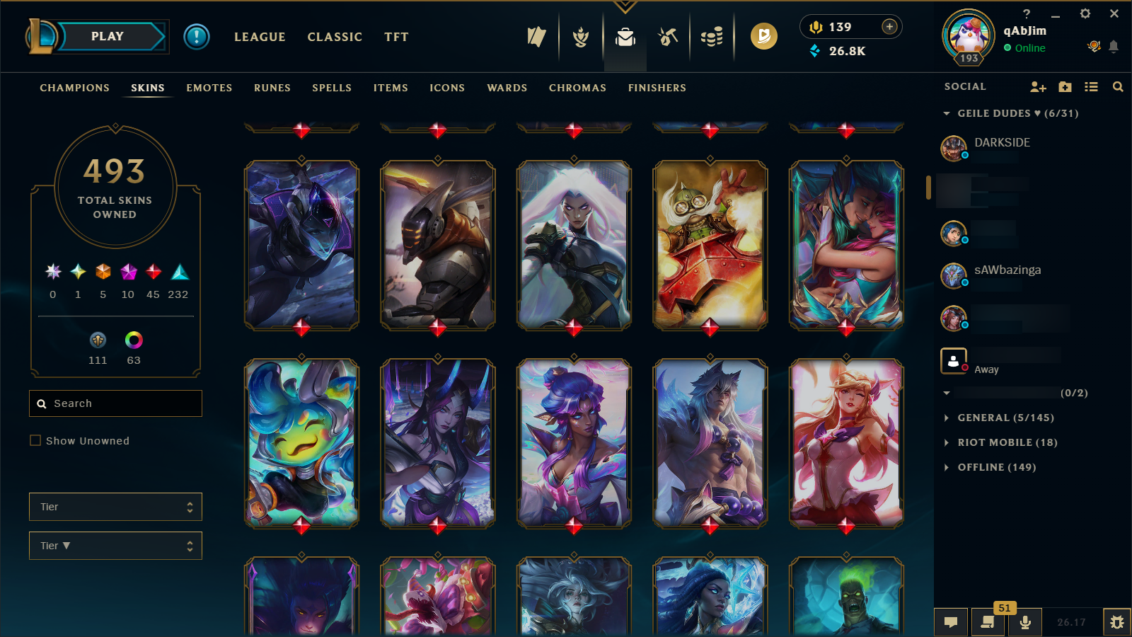 Gold IV | Riot Girl Tristana | Riot Kayle | 173 Champions | 327 Skins - Image 11