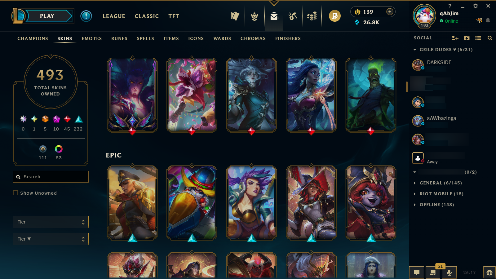 Gold IV | Riot Girl Tristana | Riot Kayle | 173 Champions | 327 Skins - Image 12
