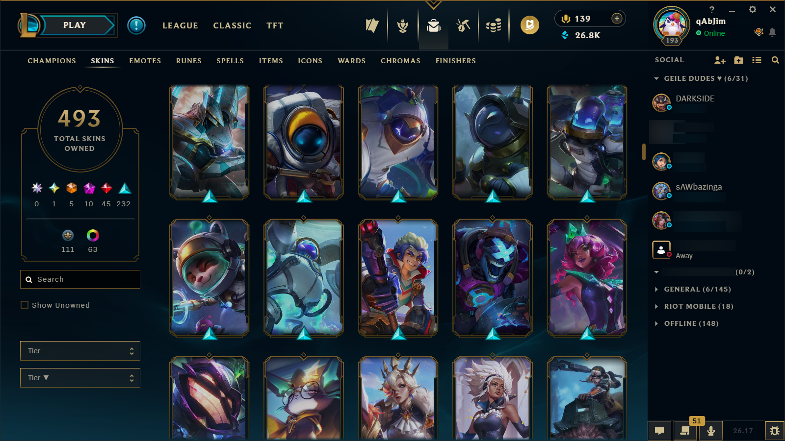 Gold IV | Riot Girl Tristana | Riot Kayle | 173 Champions | 327 Skins - Image 14