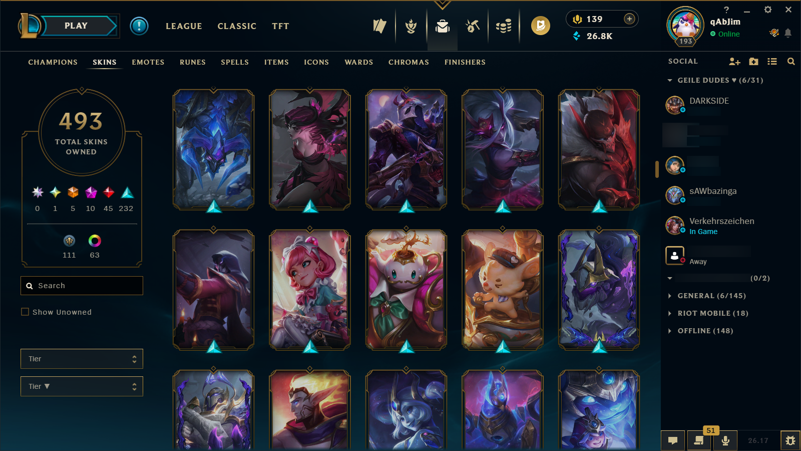 Gold IV | Riot Girl Tristana | Riot Kayle | 173 Champions | 327 Skins - Image 16