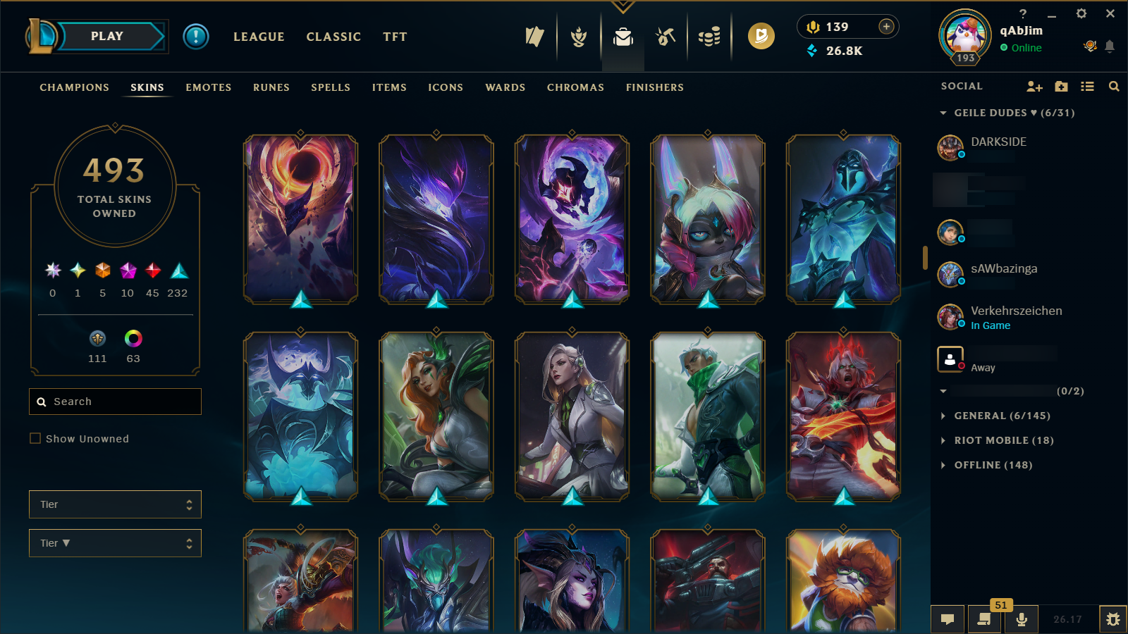 Gold IV | Riot Girl Tristana | Riot Kayle | 173 Champions | 327 Skins - Image 18