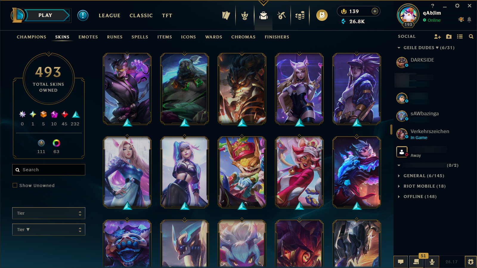 Gold IV | Riot Girl Tristana | Riot Kayle | 173 Champions | 327 Skins - Image 23
