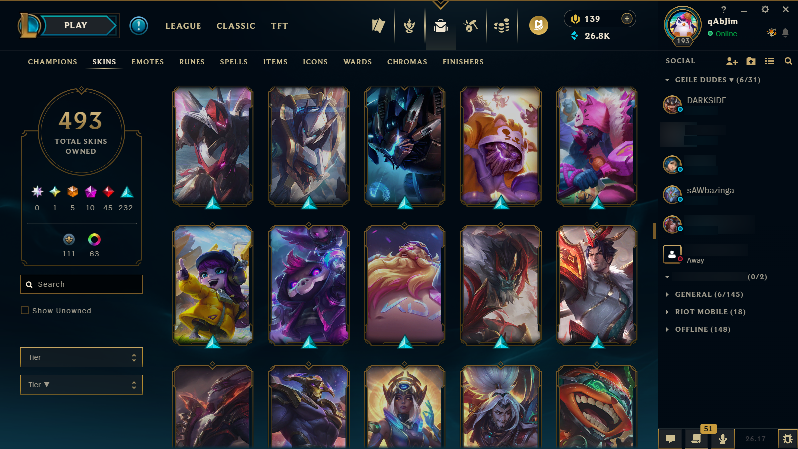 Gold IV | Riot Girl Tristana | Riot Kayle | 173 Champions | 327 Skins - Image 25