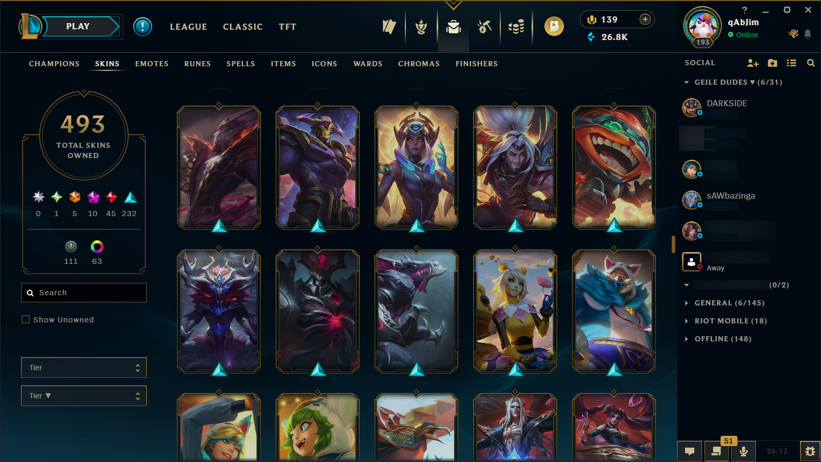 Gold IV | Riot Girl Tristana | Riot Kayle | 173 Champions | 327 Skins - Image 26