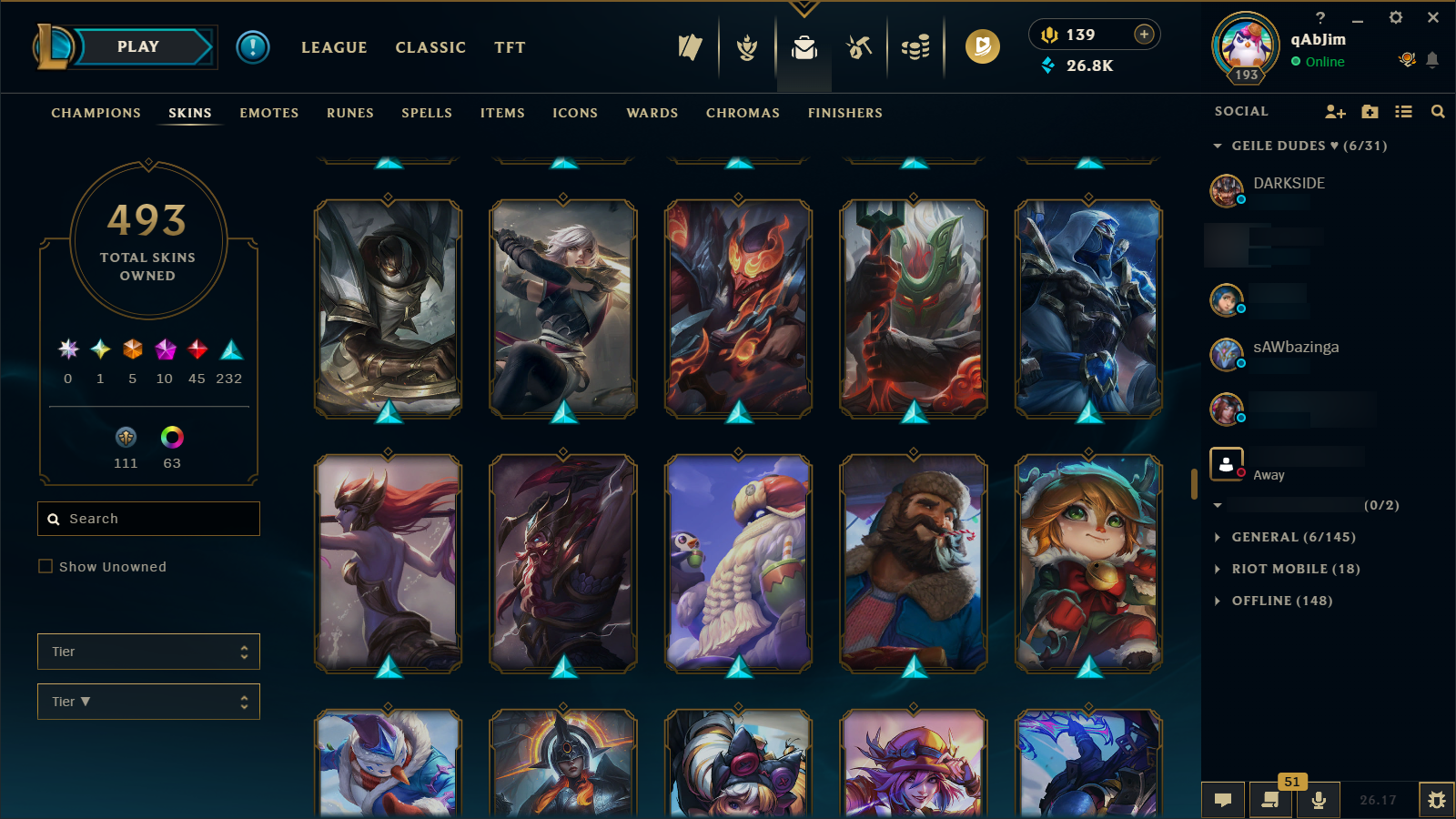 Gold IV | Riot Girl Tristana | Riot Kayle | 173 Champions | 327 Skins - Image 30