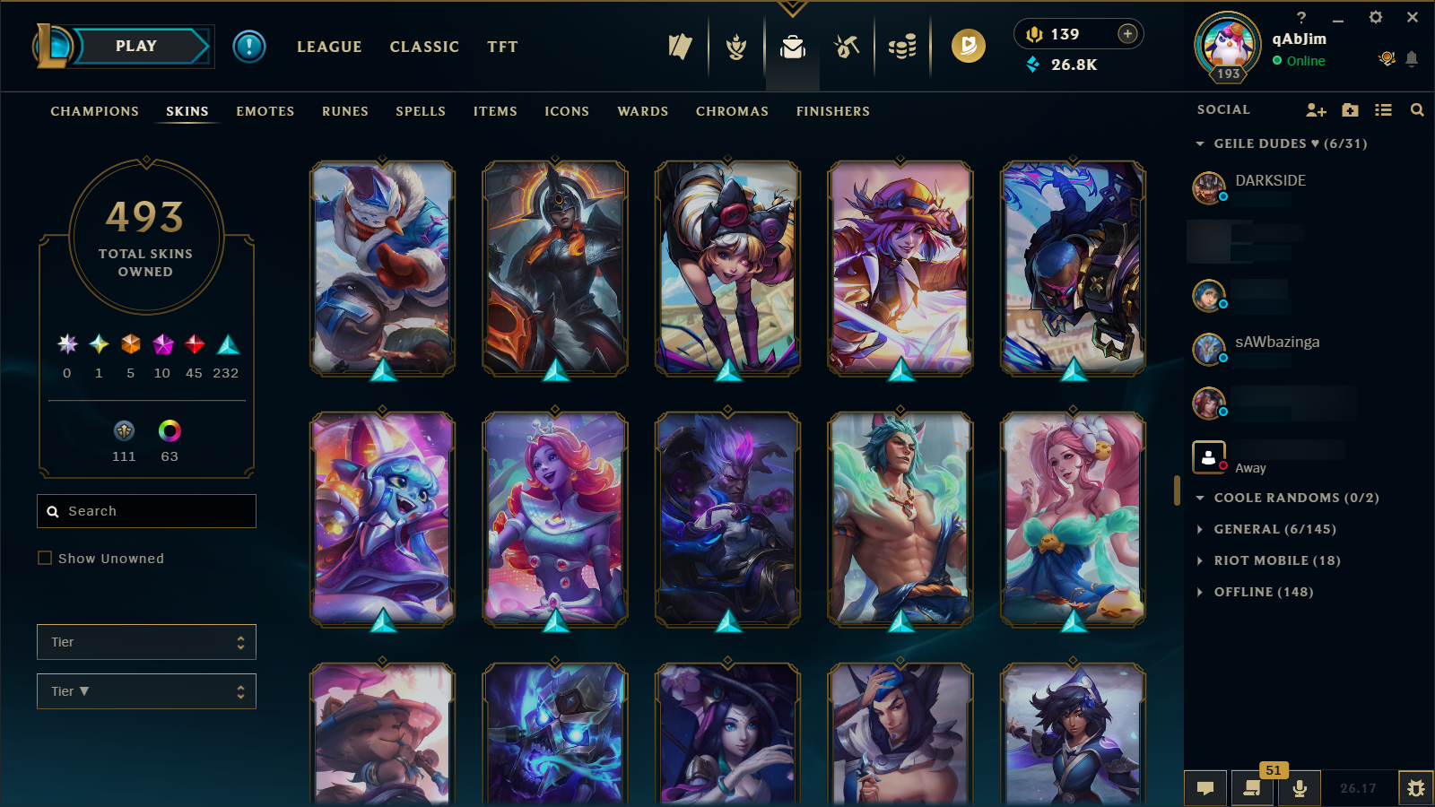 Gold IV | Riot Girl Tristana | Riot Kayle | 173 Champions | 327 Skins - Image 31