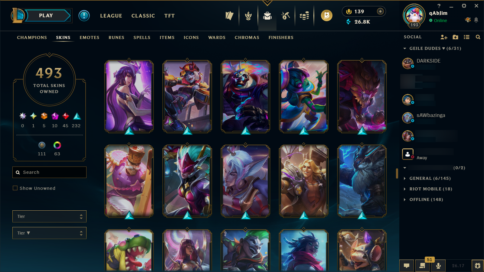 Gold IV | Riot Girl Tristana | Riot Kayle | 173 Champions | 327 Skins - Image 33