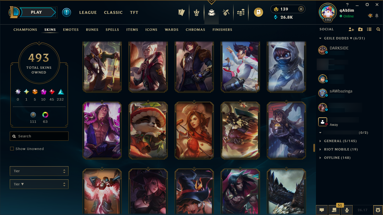 Gold IV | Riot Girl Tristana | Riot Kayle | 173 Champions | 327 Skins - Image 36