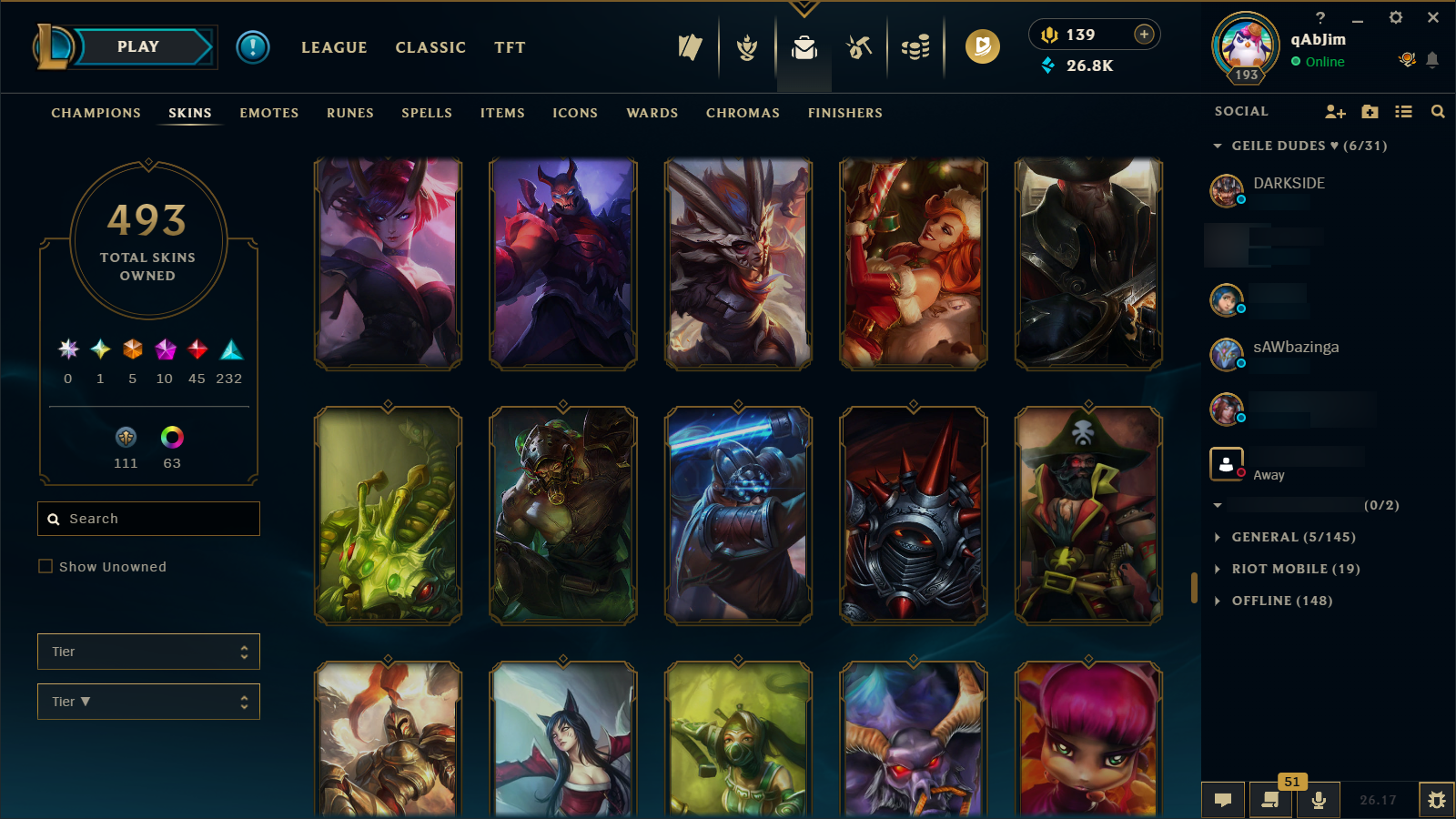 Gold IV | Riot Girl Tristana | Riot Kayle | 173 Champions | 327 Skins - Image 38