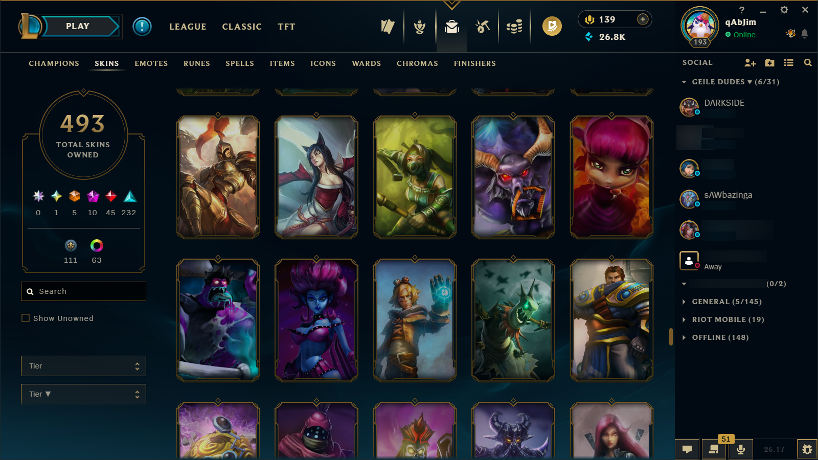 Gold IV | Riot Girl Tristana | Riot Kayle | 173 Champions | 327 Skins - Image 40