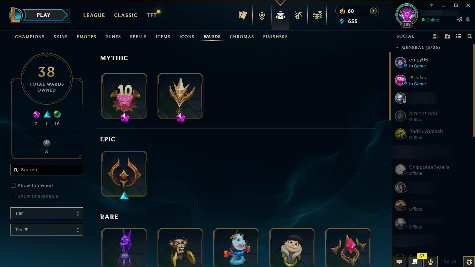 Master Peak | 171 Champions | 351 Skins | 39 Legendary Skins | Full Email - Image 3