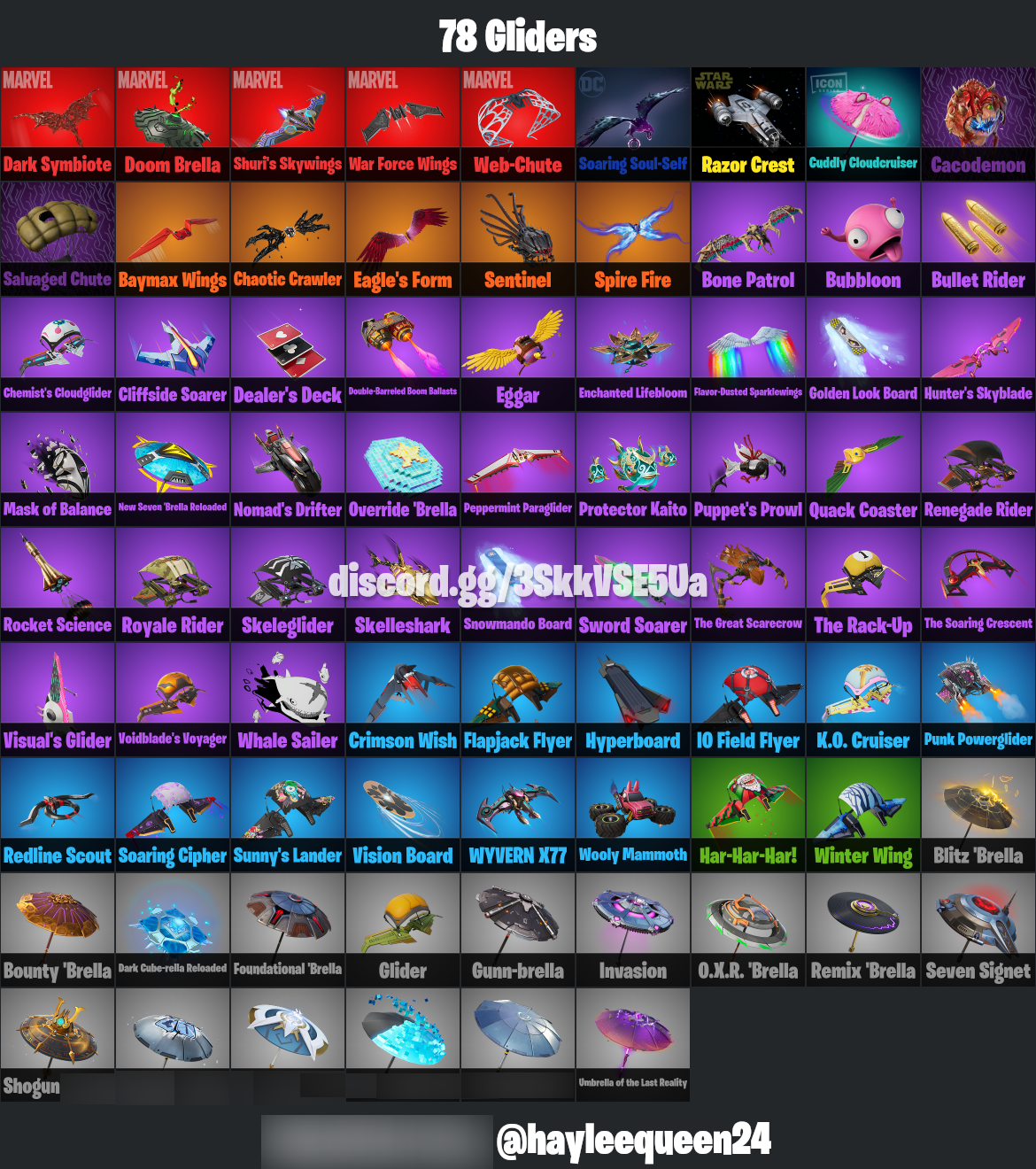 Wildcat | Polar Peely | Carnage | 82 Skins | Chapter 2 | Level 1000 | Full Email - Image 9