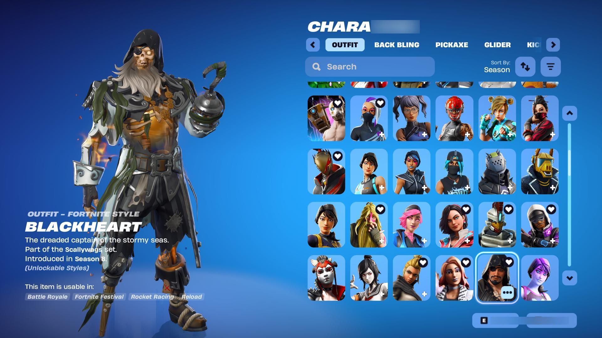 Purple Skull Trooper (All) | Black Knight | Galaxy | Royale Bomber | 177 Skins | Season 2 | Level 1329 | Full Email - Image 6