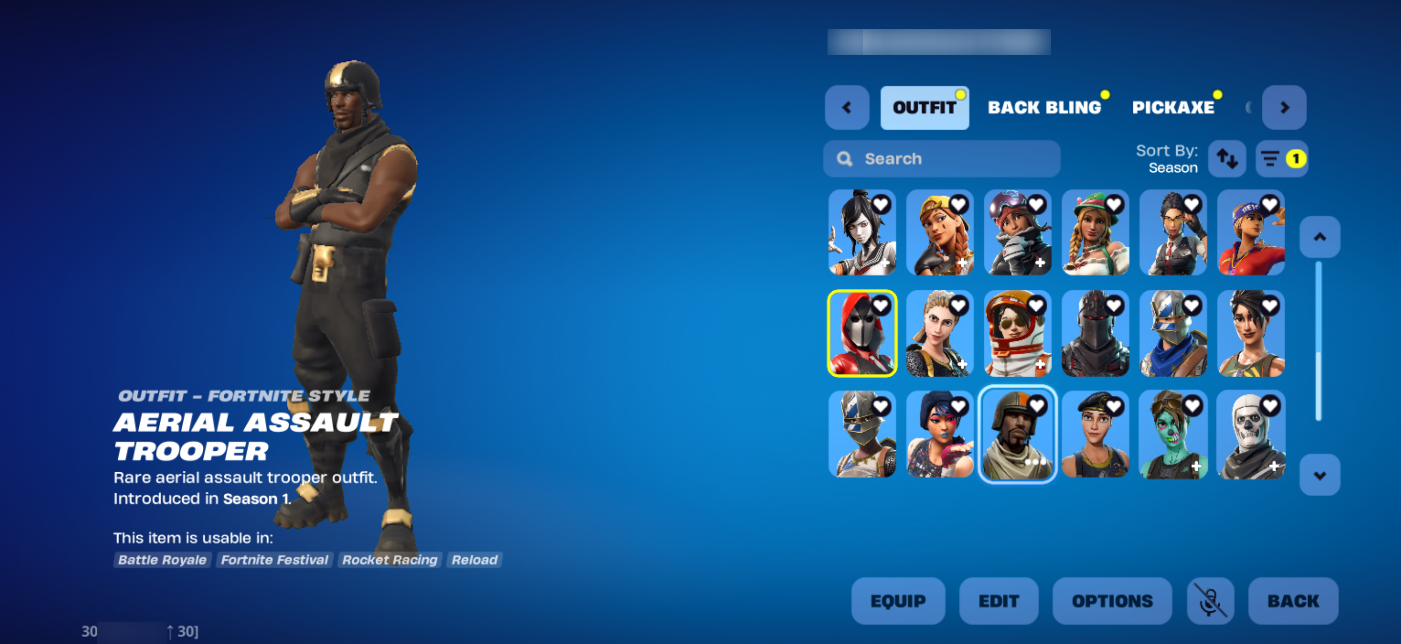 Loaded OG Collection | PURPLE SKULL TROOPER | PINK GHOUL TROOPER | Black Knight | 475 Skins | Season 2 | Level 4117 | Full Email - Image 3