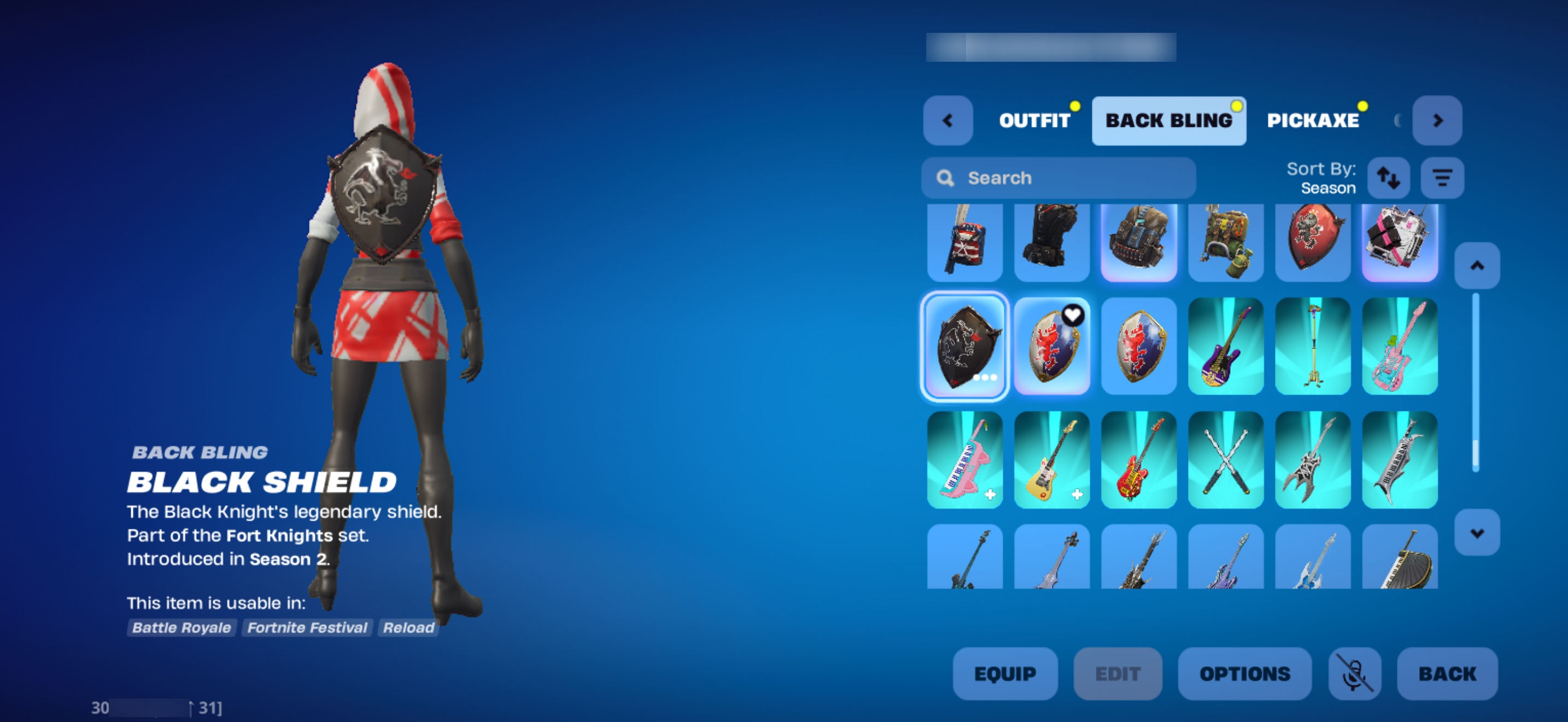 Loaded OG Collection | PURPLE SKULL TROOPER | PINK GHOUL TROOPER | Black Knight | 475 Skins | Season 2 | Level 4117 | Full Email - Image 5