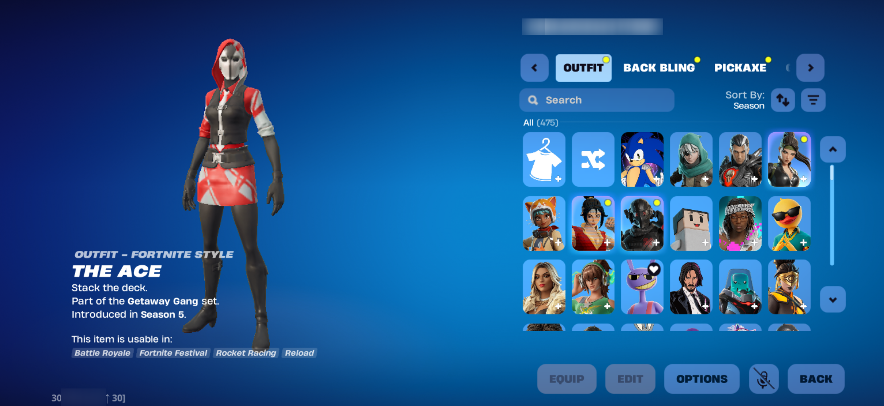 Loaded OG Collection | PURPLE SKULL TROOPER | PINK GHOUL TROOPER | Black Knight | 475 Skins | Season 2 | Level 4117 | Full Email - Image 7