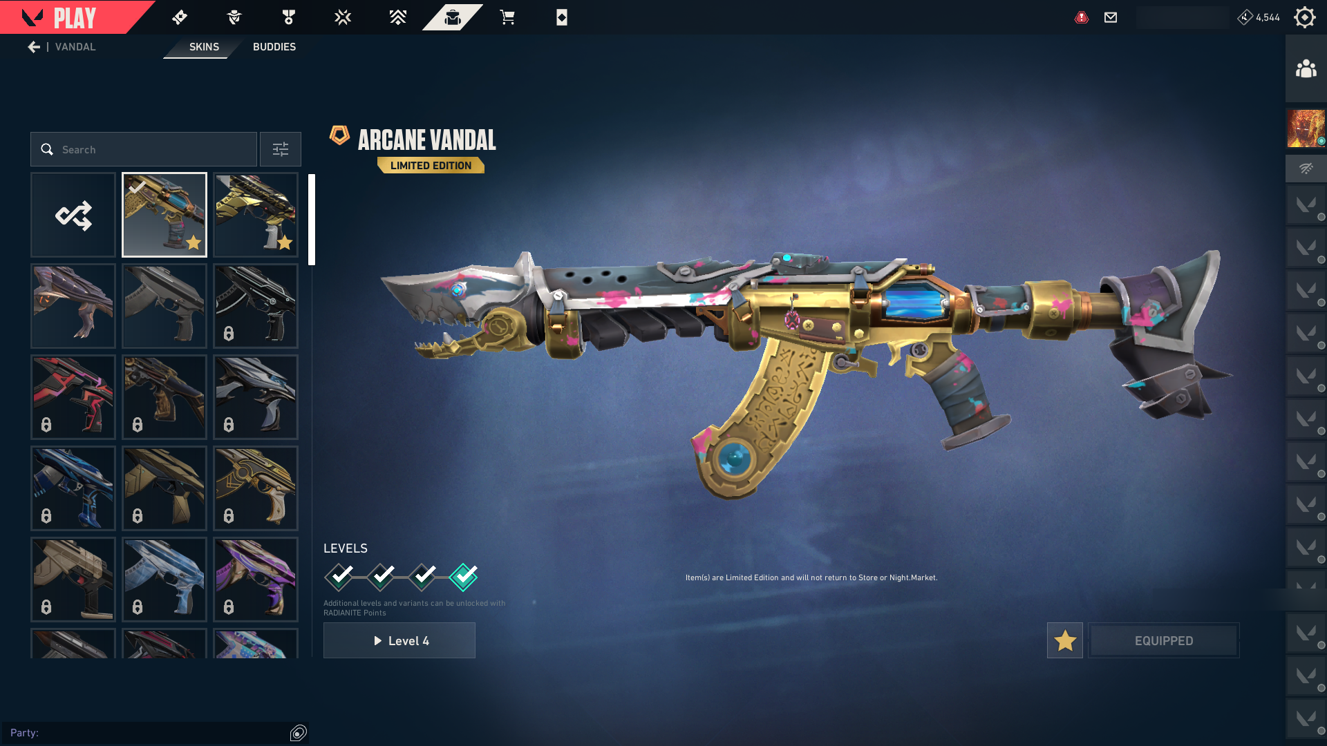PC | Platinum Peak | Vandal Arcane Bundle | Champions 2021 Karambit + Vandal | 34 Skins | Full Email - Image 3