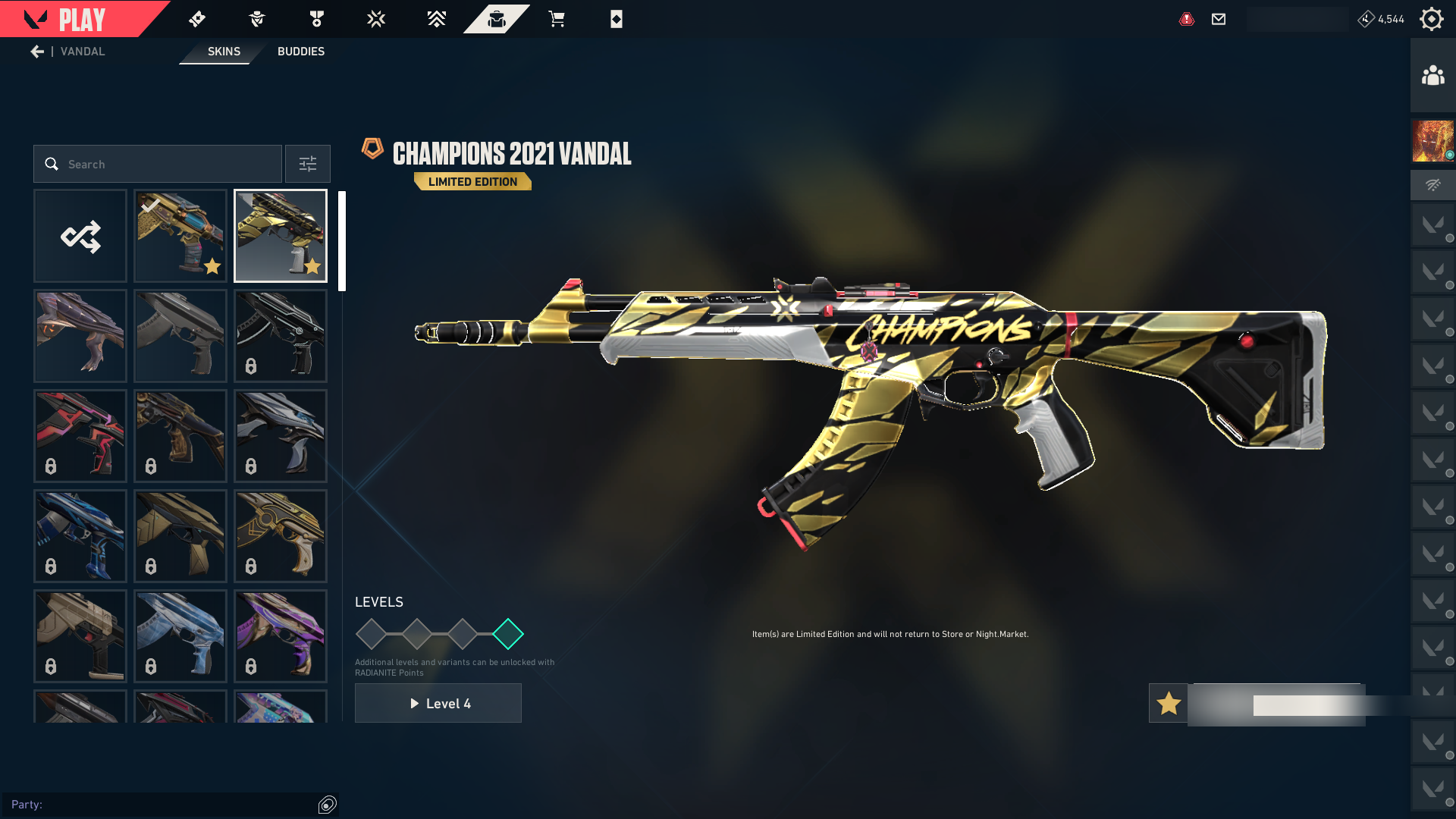 PC | Platinum Peak | Vandal Arcane Bundle | Champions 2021 Karambit + Vandal | 34 Skins | Full Email - Image 4