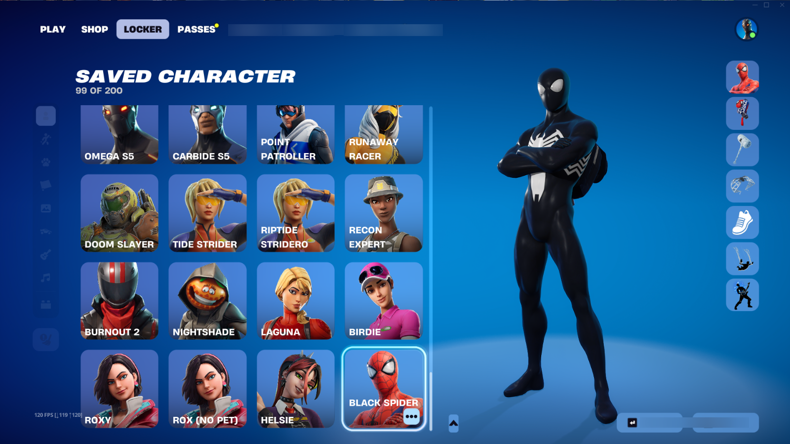 D'Ark | Doom Slayer | Spiderman (OG) | Leviathan Axe | Mako Glider | Boogeyman Wrap | Royale Knight | 323 Skins | Season 2 | Level 6285 | Full Email - Image 3