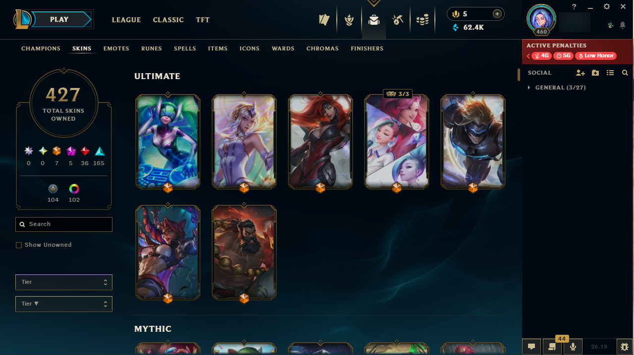 Platinum Peak | 170 Champions | 427 Skins | Full Email - Image 4