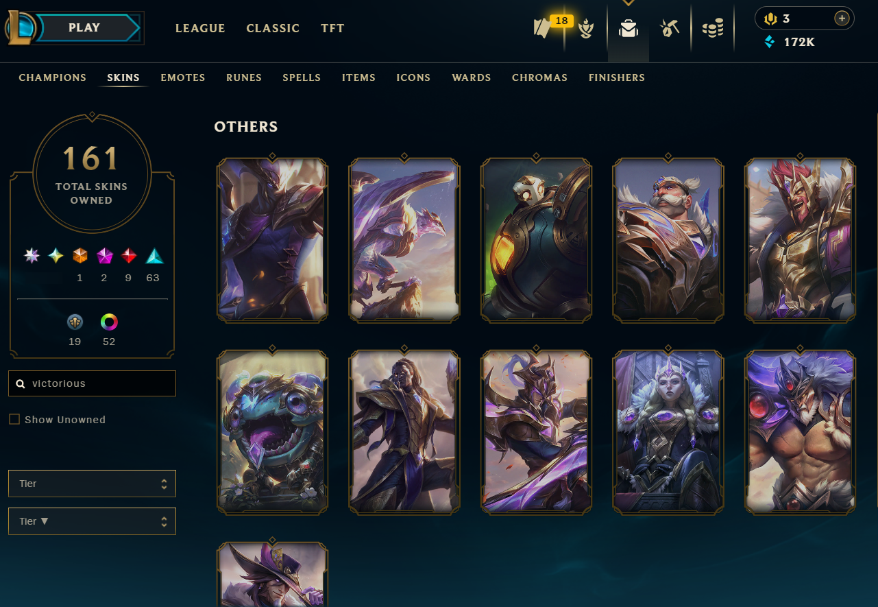Master Peak | Victorious Twisted Fate | Victorious Tryndamere | 173 Champions | 161 Skins | Full Email - Image 9