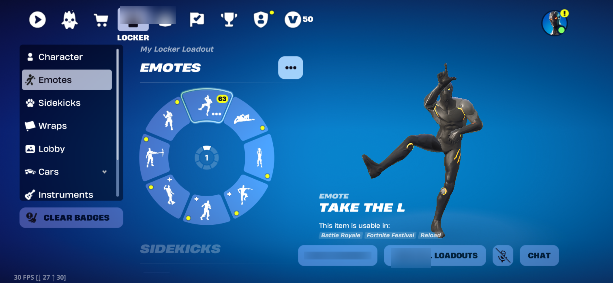 OG Season 3 | S9 World Cup Skin | Take the L | Omega | 182 Skins | Chapter 1 Season 3 | Level 1473 | Full Email - Image 5
